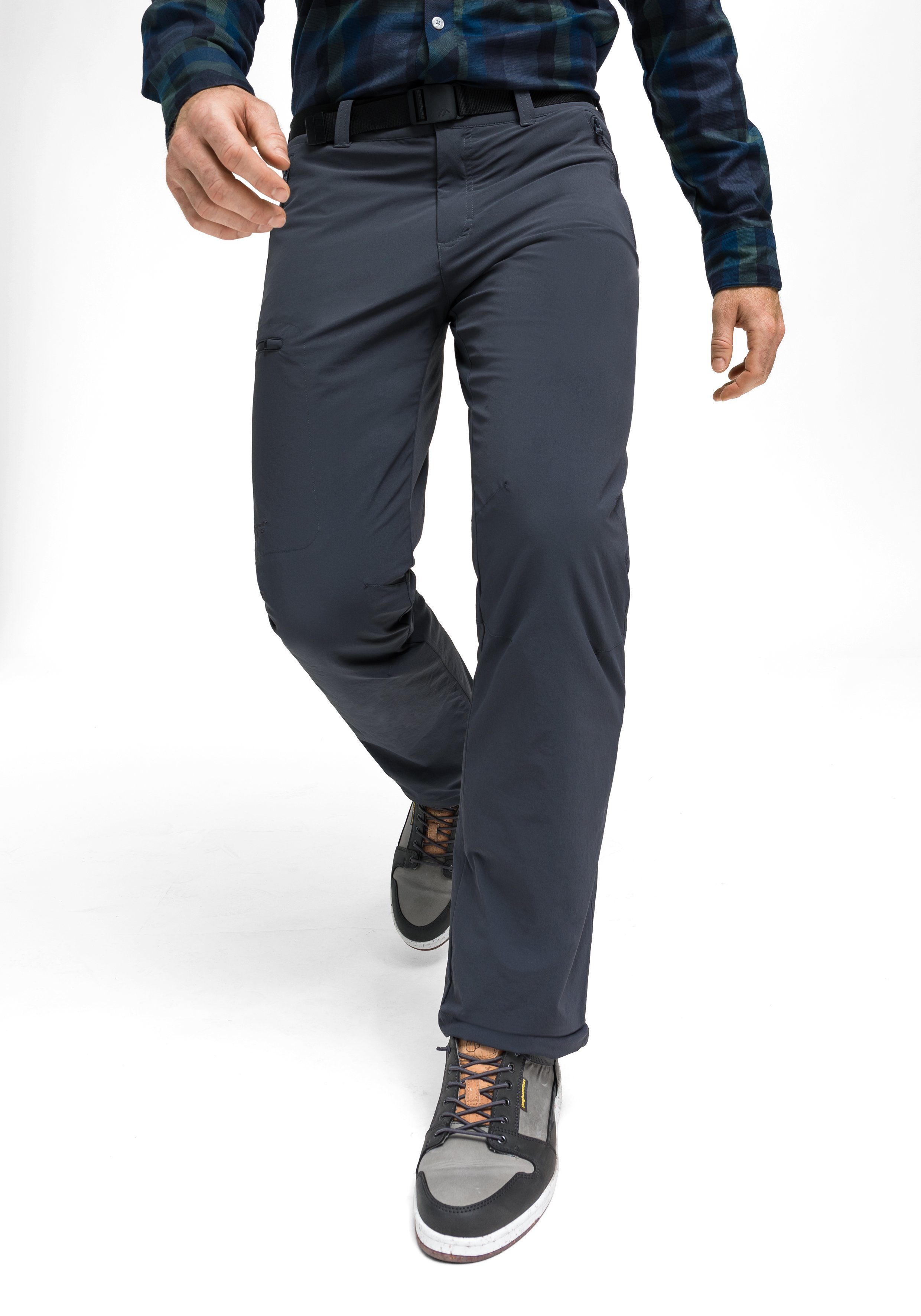 Maier Sports Functionele broek Oberjoch Heren outdoorbroek gevoerd, wandelbroek met 4 ritszakken, regular fit