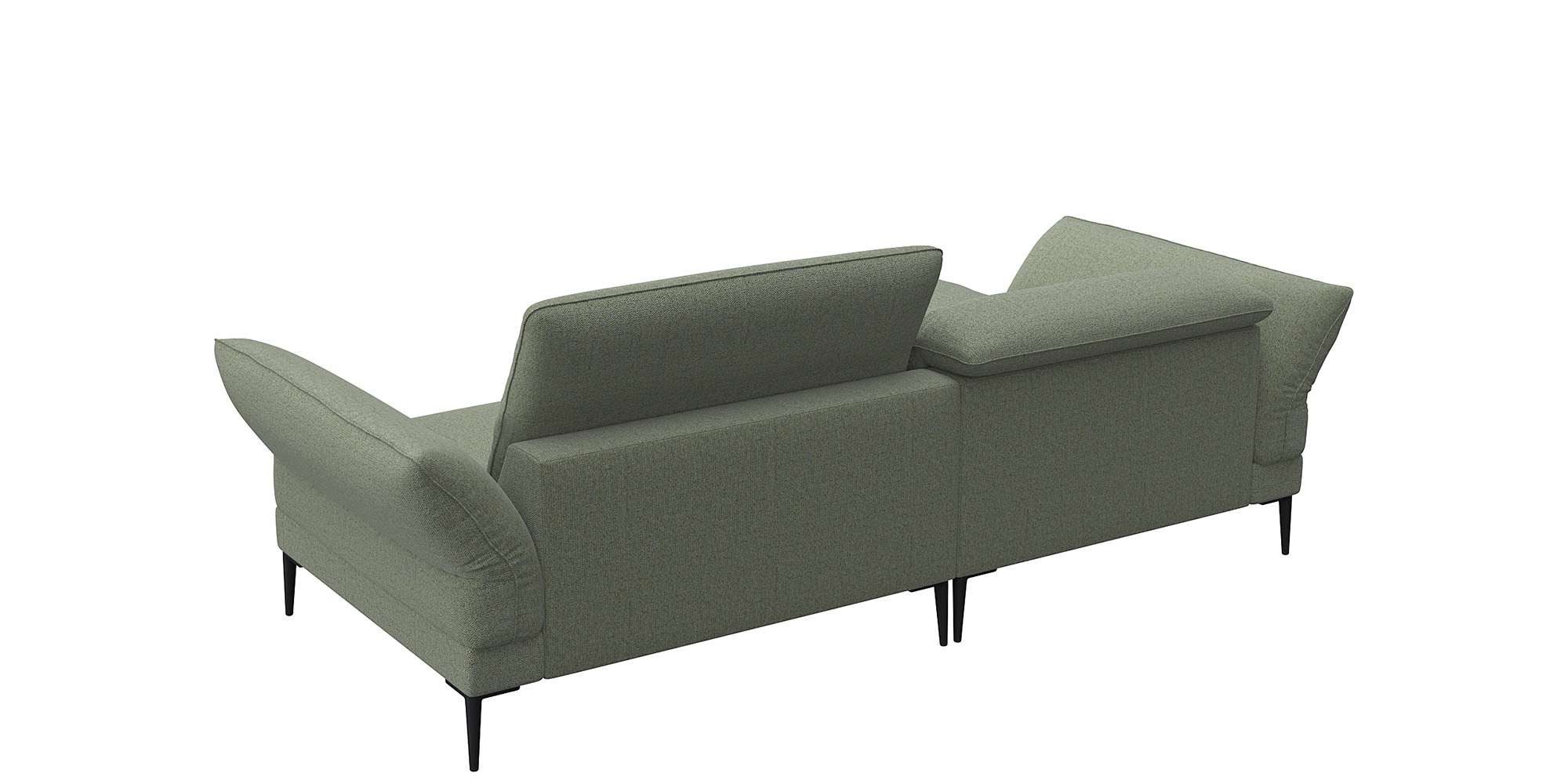 FLEXLUX Hoekbank Salino, functionele bank met recamiere, relaxbank, hoekbank Bank met arm- en hoofdeinde verstellingen, koudschuim & staalgolven
