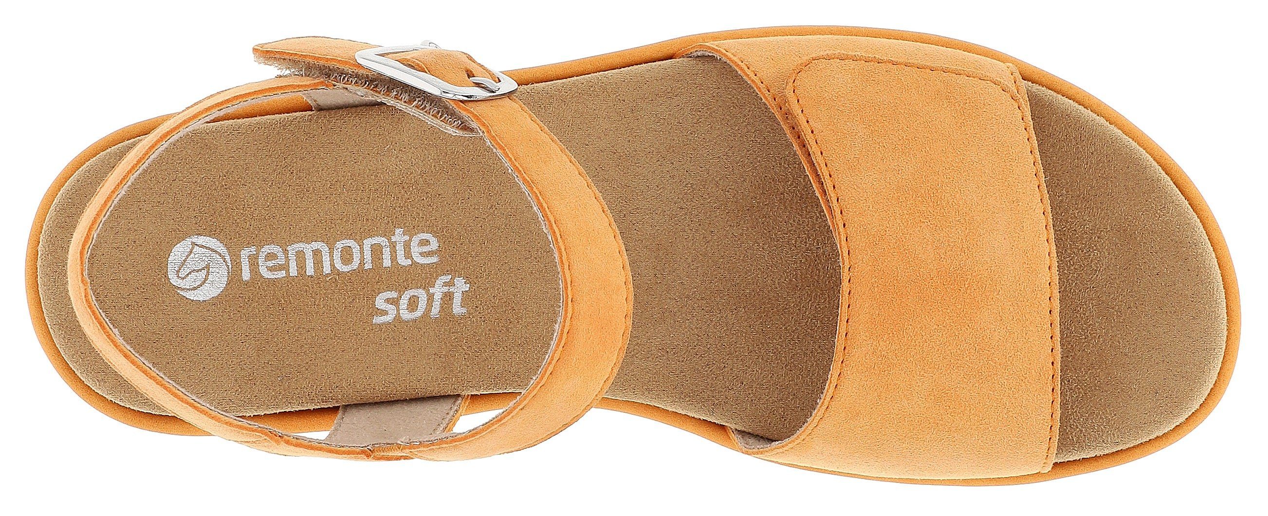 Remonte Sleehaksandaaltjes ELLE-Collection zomerschoen, sandaal, sleehak, met soft foam-uitrusting