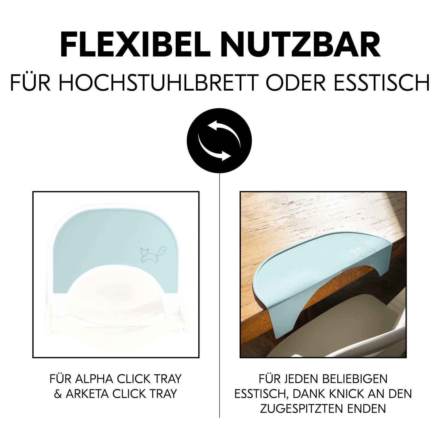 Hauck Set placemats Highchair Tray Mat voor kinderstoel eetplanken
