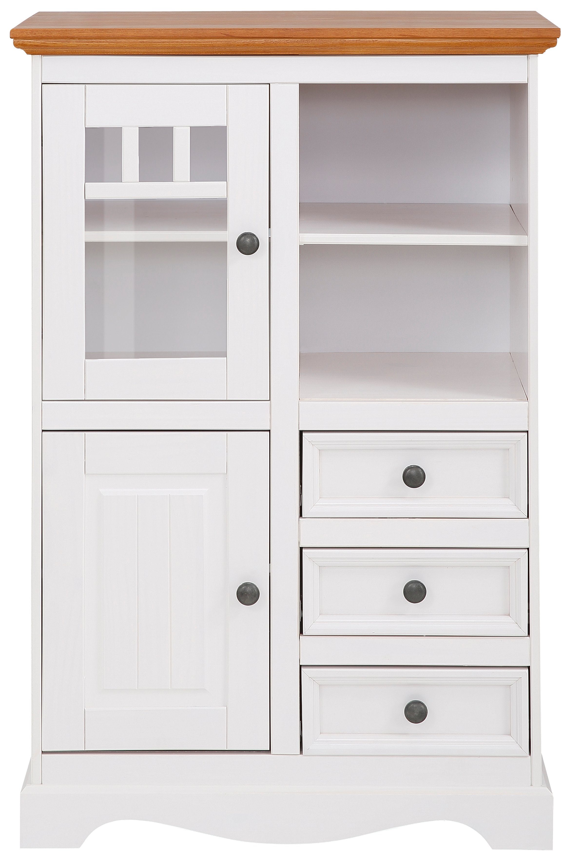 Home affaire Highboard MELISSA Vitrine, breedte 80 cm