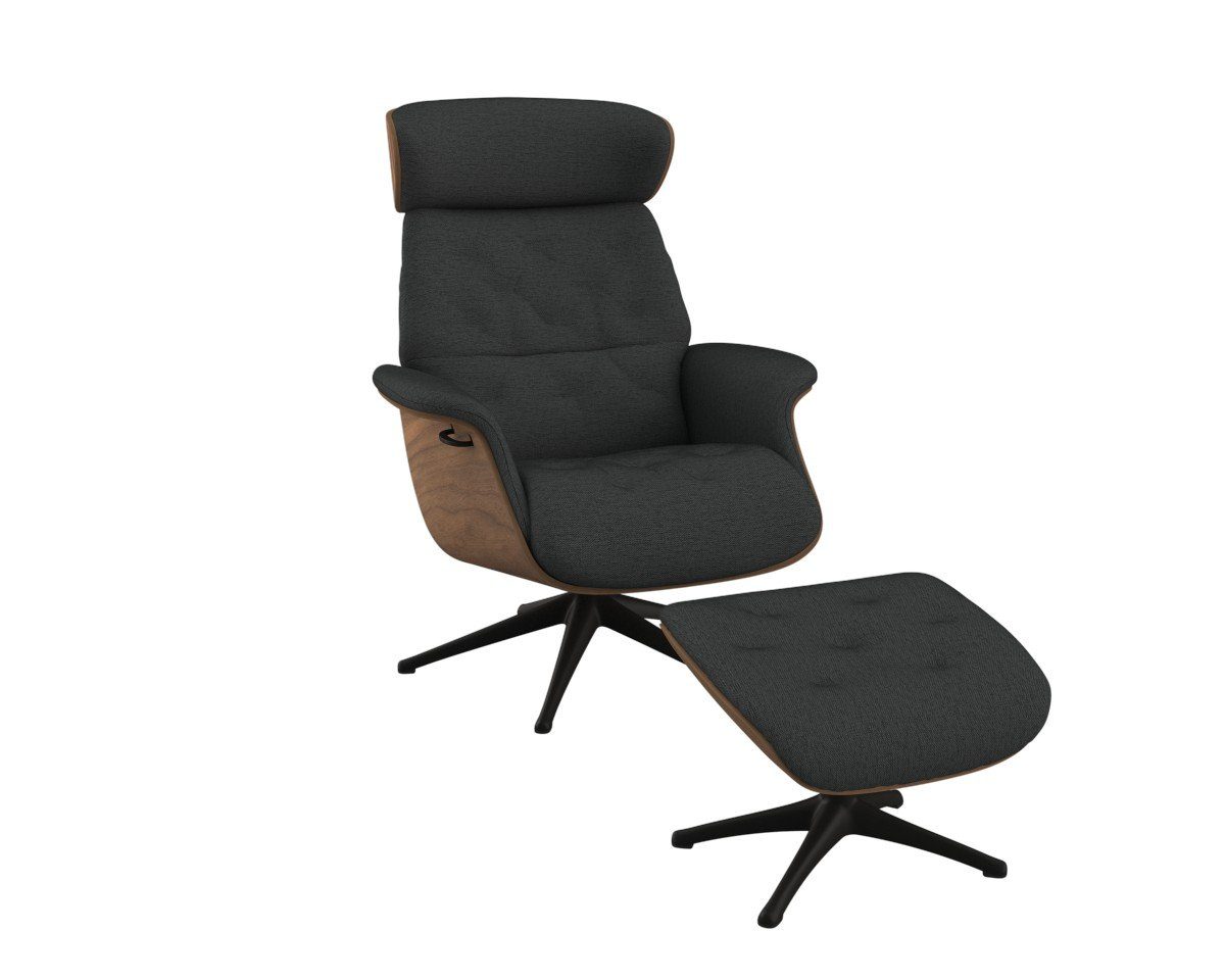 FLEXLUX Relaxfauteuil Volden, functionele stoel, gestoffeerde stoel, armleuningen, TV-fauteuil