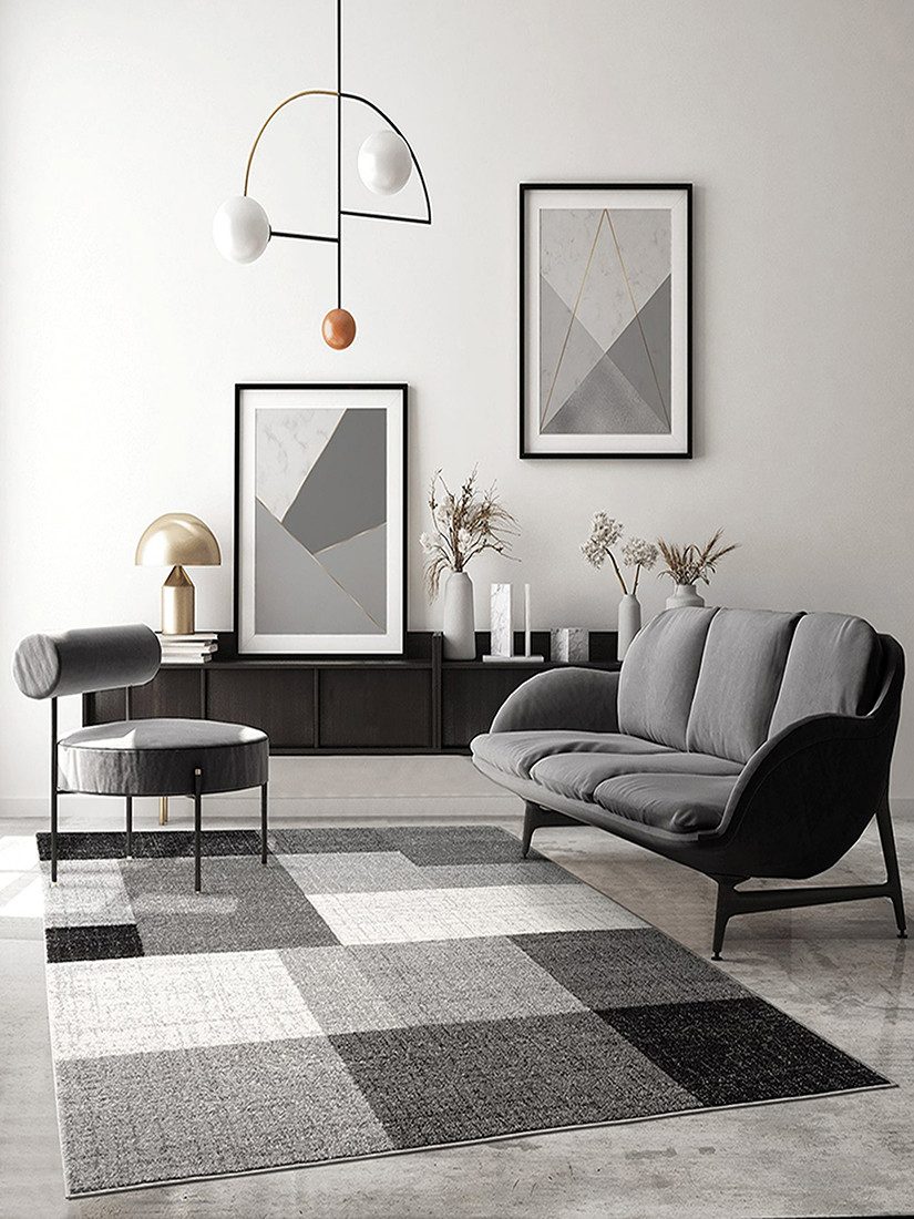 The carpet Vloerkleed Pearl moderne dichte woonkamer tapijt met contour snit