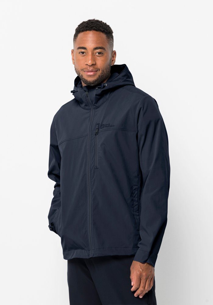Jack Wolfskin Windbreaker DESERT WIND JACKET M heren windbreakers maat XL (54/56) blauw