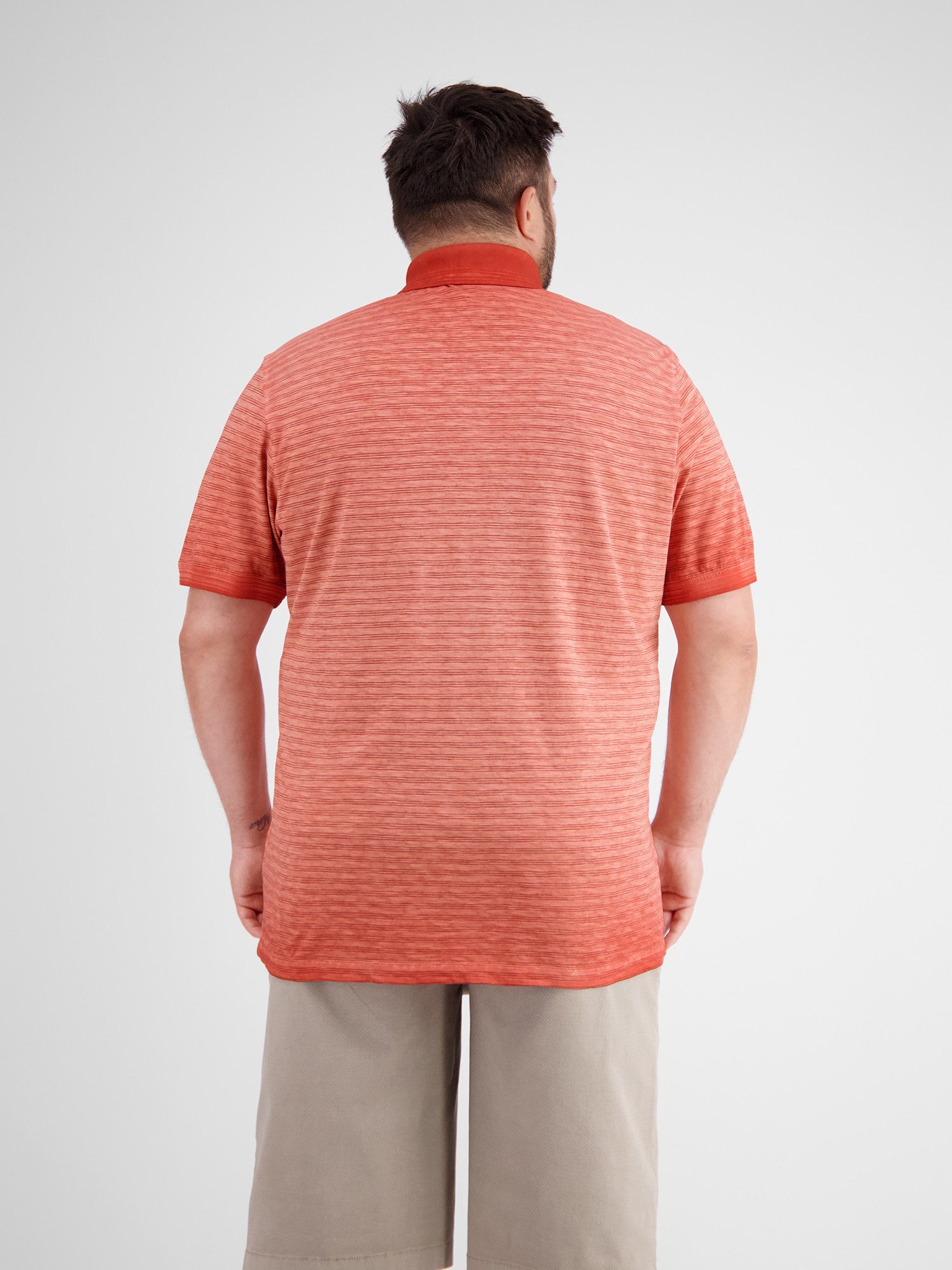 Lerros Poloshirt LERROS gestreept poloshirt in grote maten