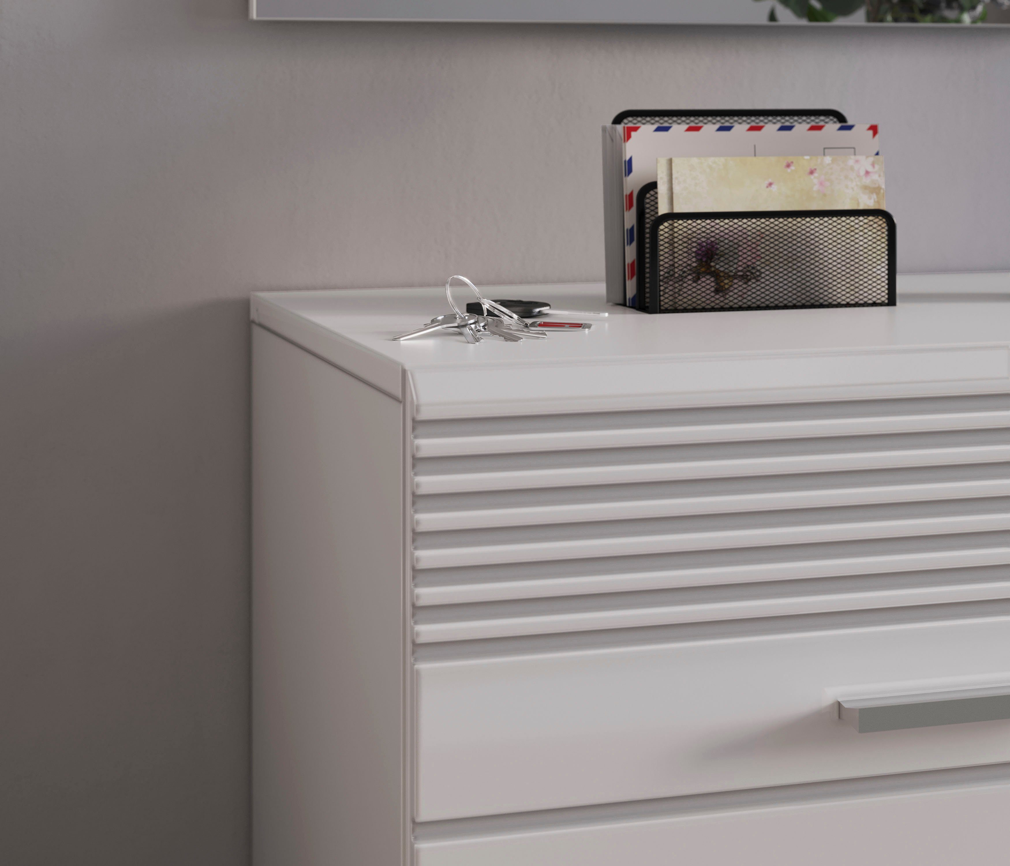 INOSIGN Schoenenkast Malmö, Breedte 60 cm, 1 Deur, 5 Vakken, hoogwaardige MDF Front Groeffrezen, dressoir, kast, commode, halmeubelen, gangmeubelen