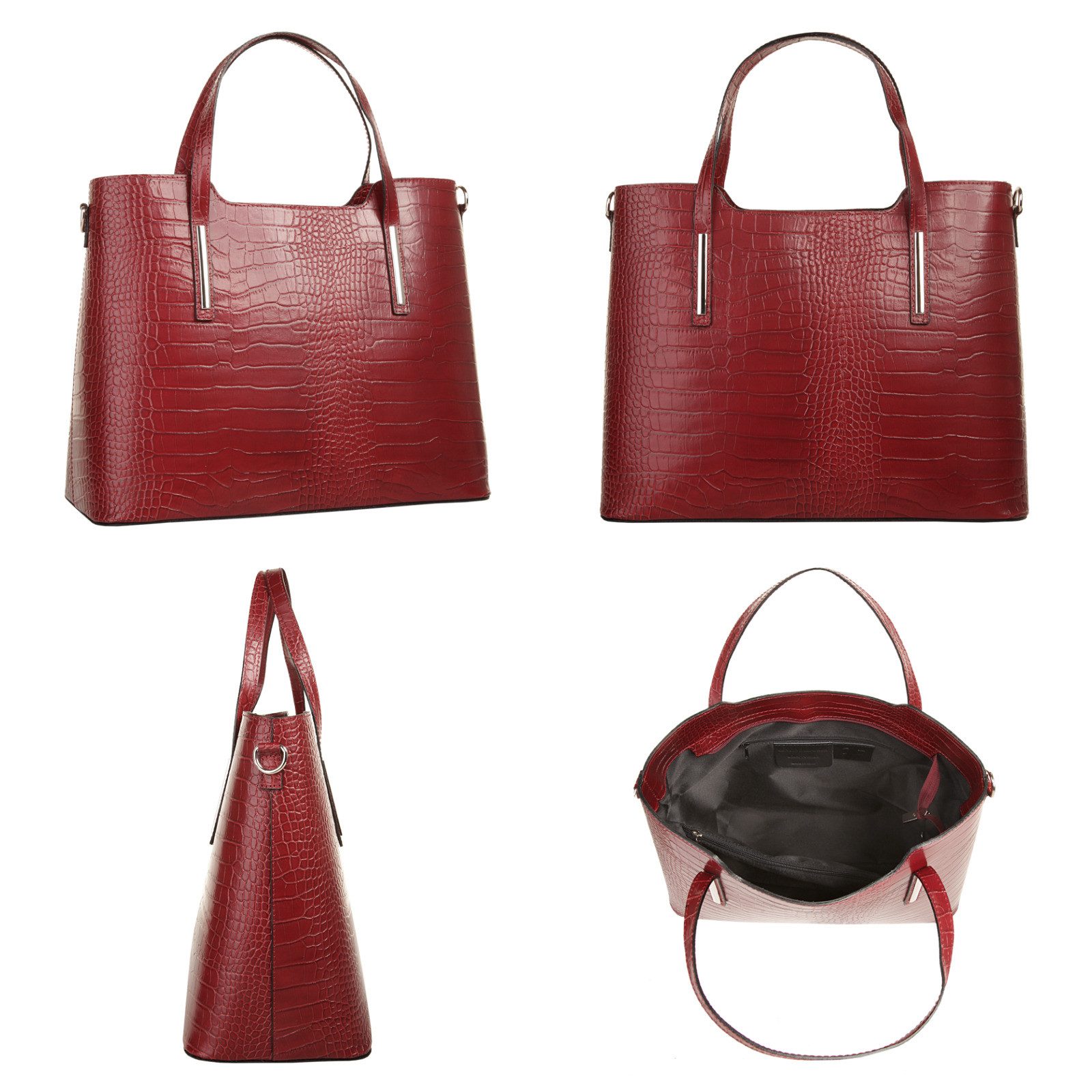 Cluty Tas echt leer, made in italy