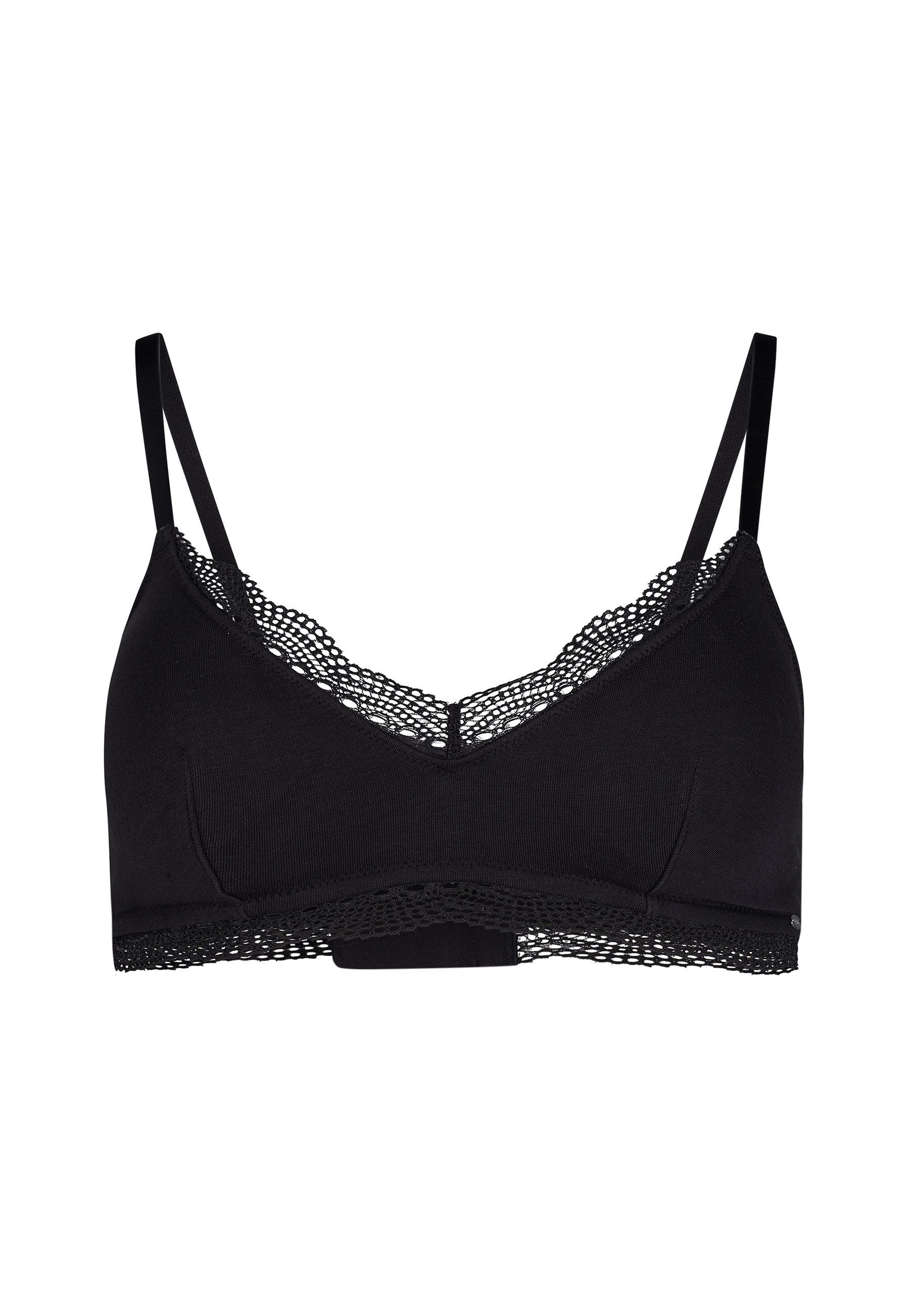 Skiny® Soft-bh Classicotton V-hals met transparante kant