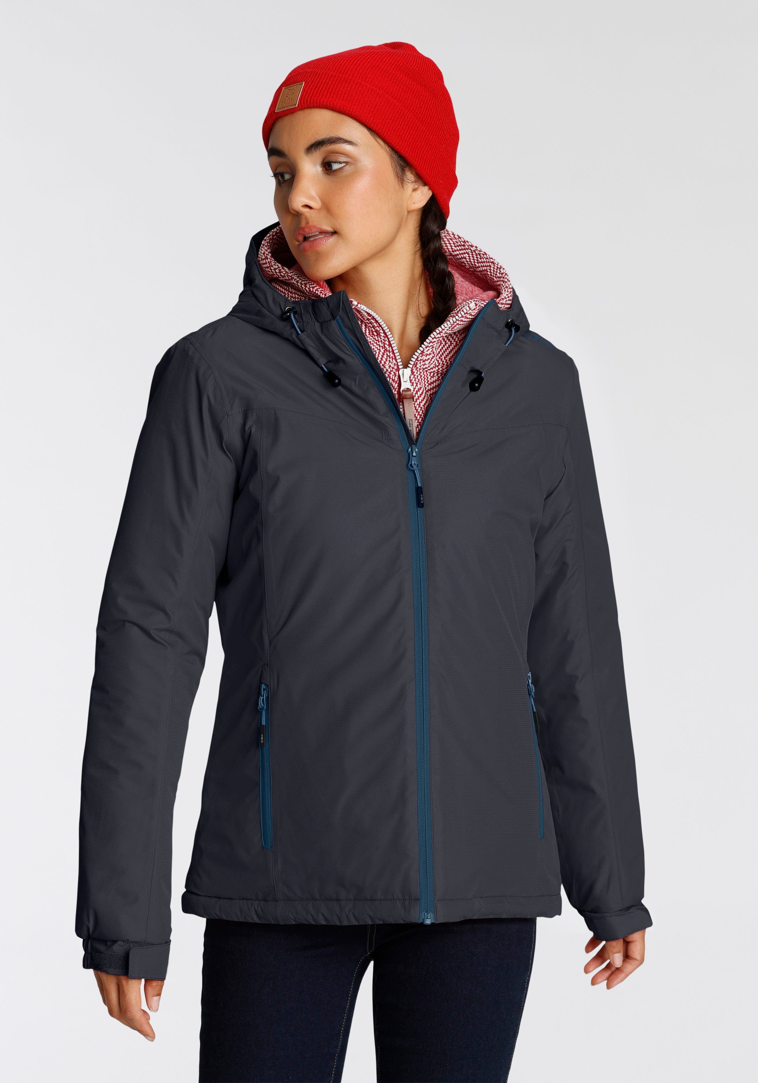CMP Functioneel jack WOMAN JACKET FIX HOOD Winddicht & waterafstotend & ademend