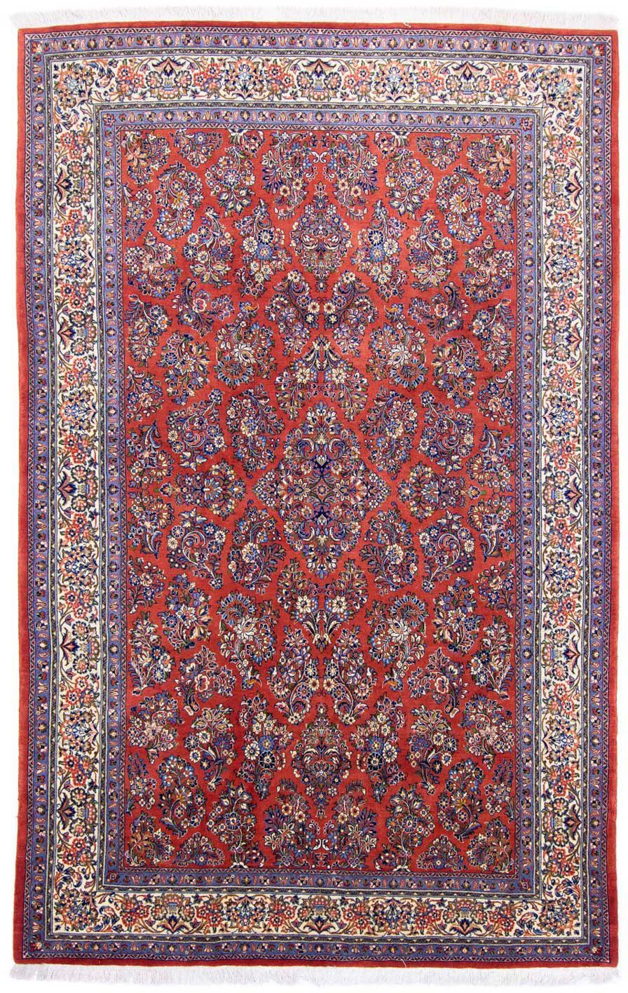 morgenland Wollen kleed Sarough geheel gedessineerd rosso 320 x 208 cm Uniek exemplaar met certificaat
