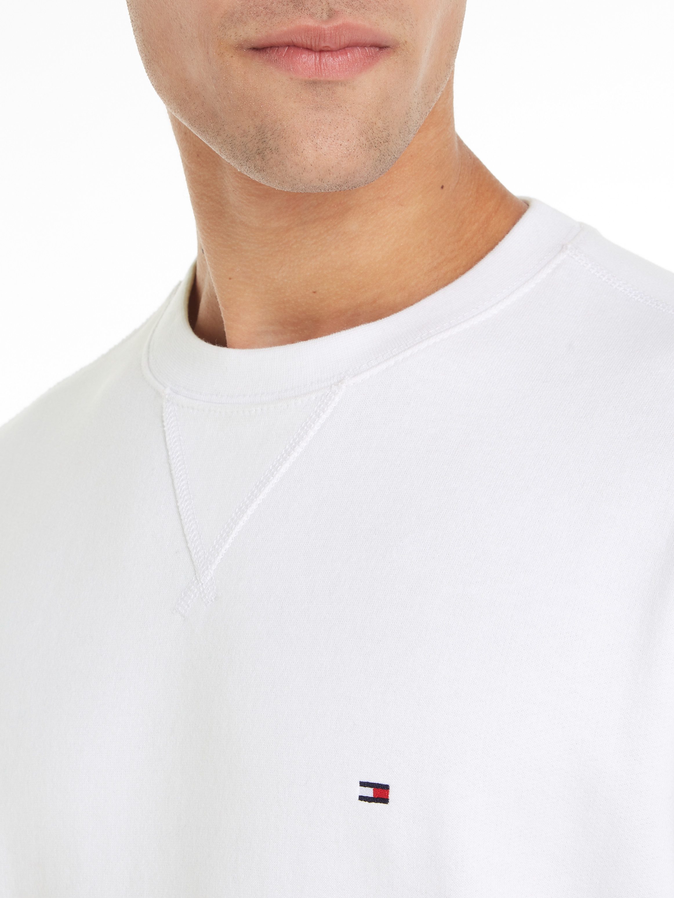 Tommy Hilfiger Sweatshirt ESSENTIAL FLEECE CREWNECK met logoborduursel