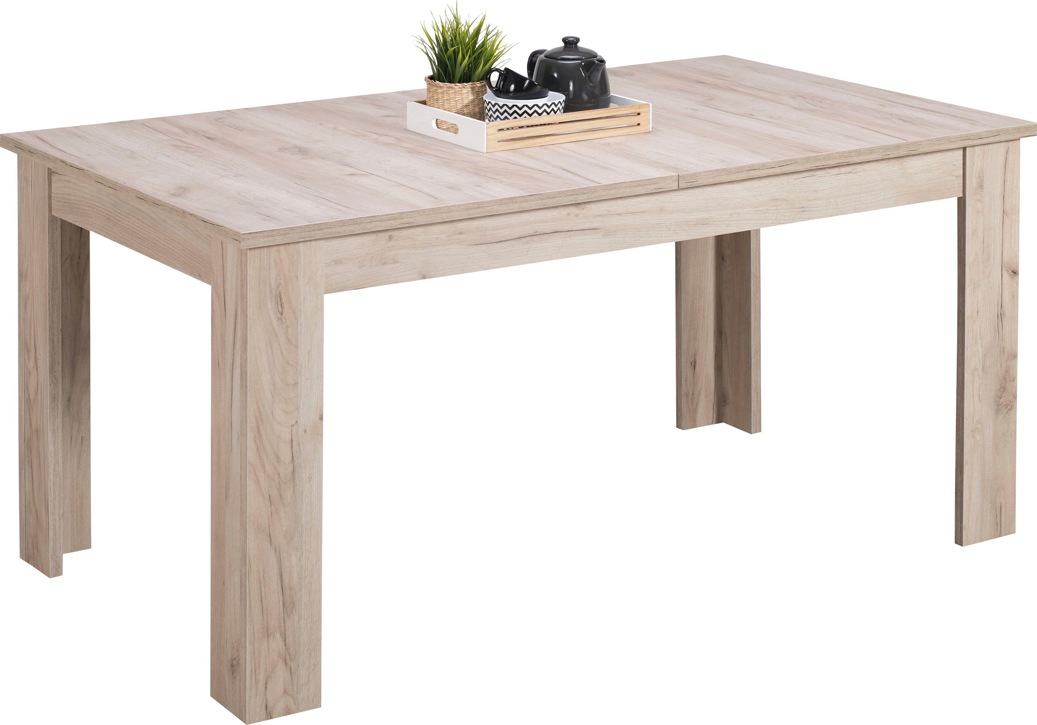 INOSIGN Eettafel OSCAR Te verlengen door inlegblad (40 cm)