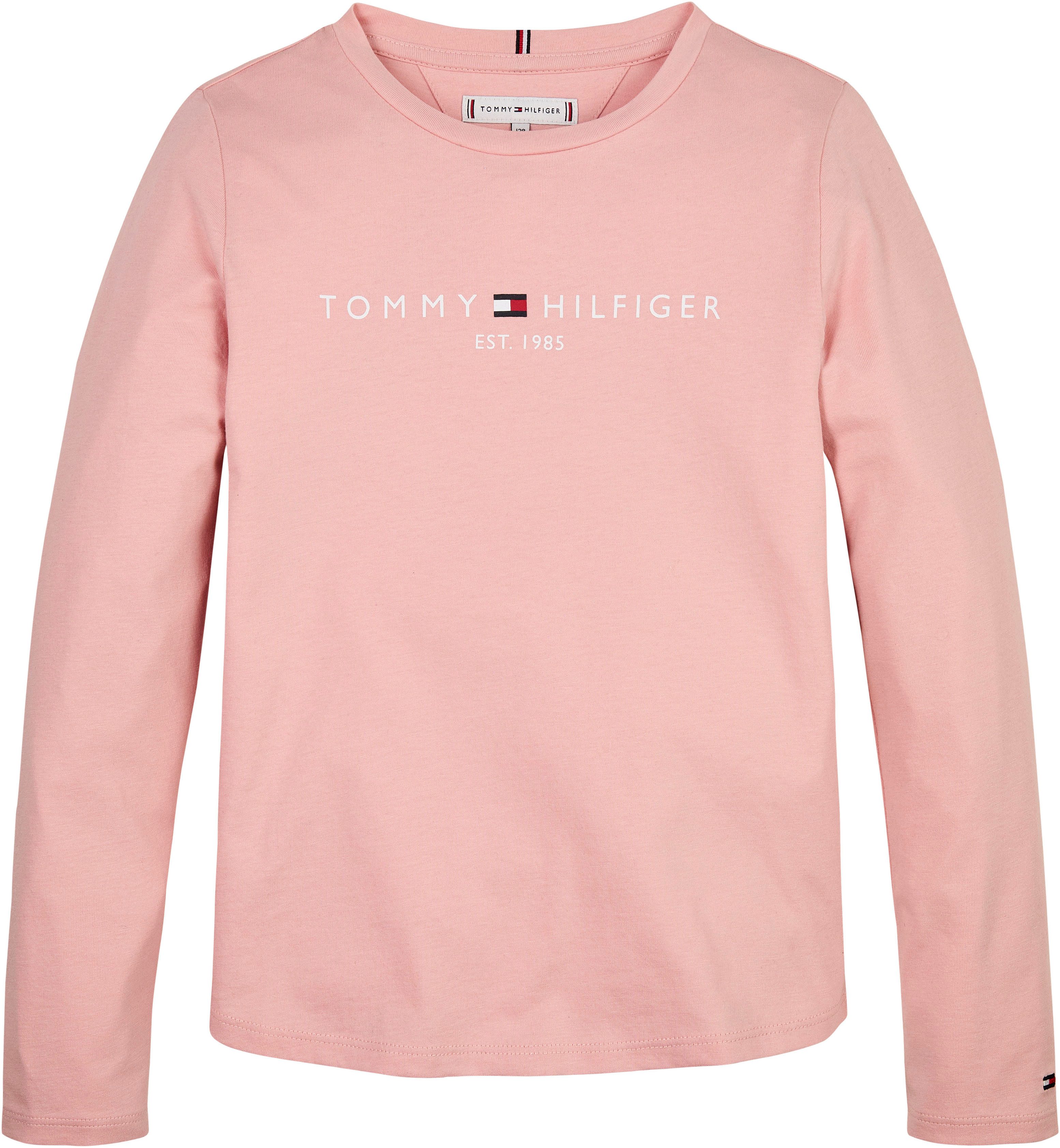 Tommy Hilfiger Shirt met lange mouwen ESSENTIAL TEE L/S met tommy hilfiger-logo-opschrift