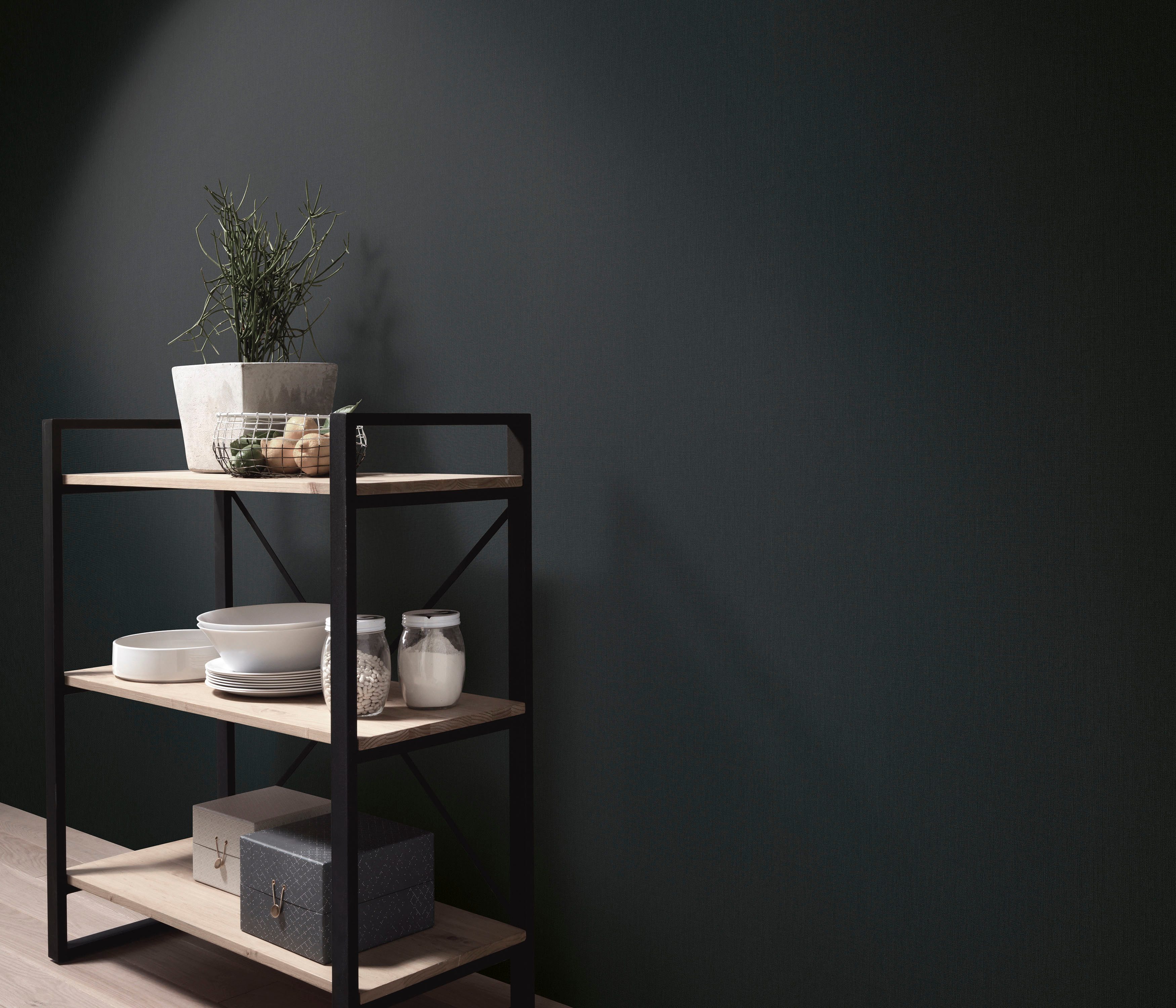 Erismann Vliesbehang Colour Passion (1 stuk) zelfklevend behang zwart