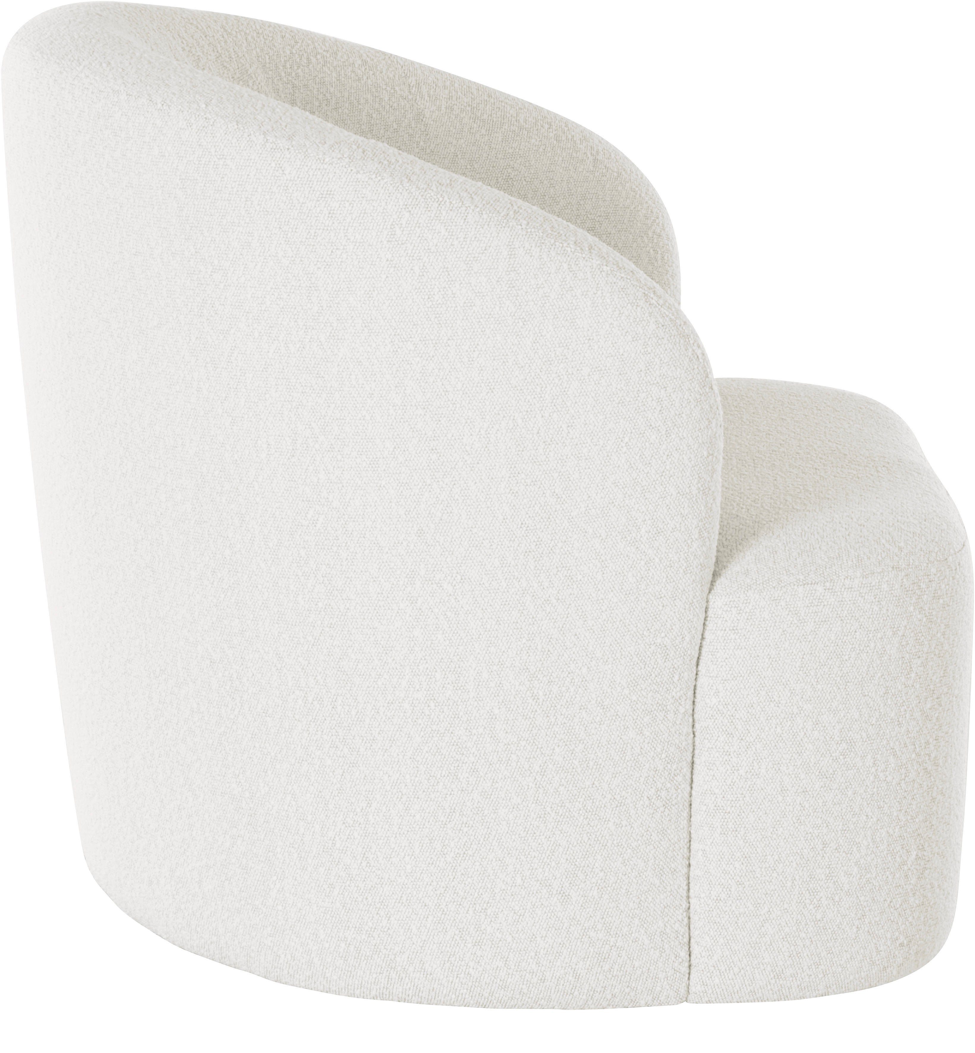 LeGer Home by Lena Gercke Draaibare fauteuil Dilara Stoel afgeronde rugleuning en front, in 3 stofkwaliteiten