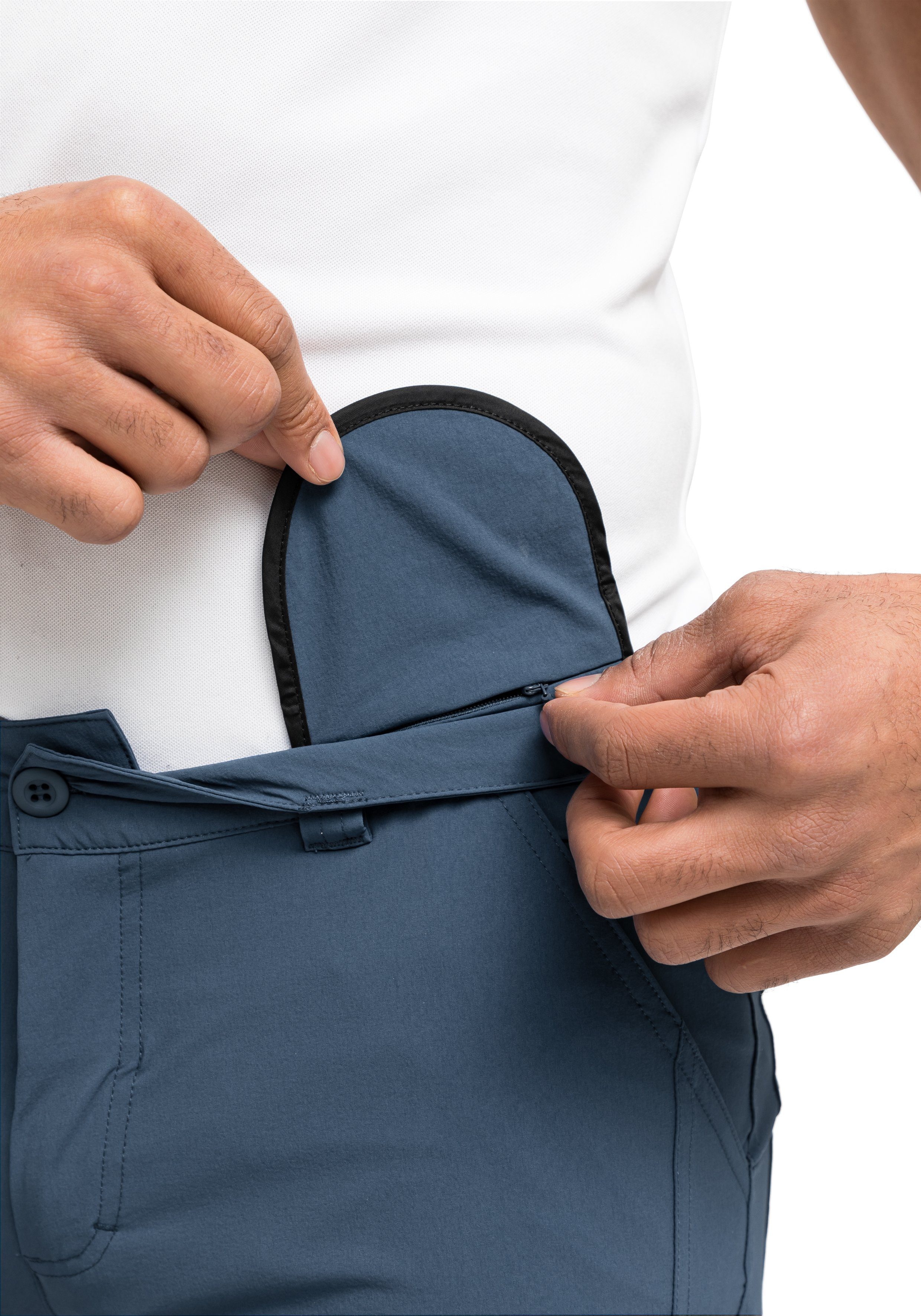 Maier Sports Functionele short Nil Short M Heren shorts, korte wandelbroek, outdoorbroek met 4 zakken, regular fit