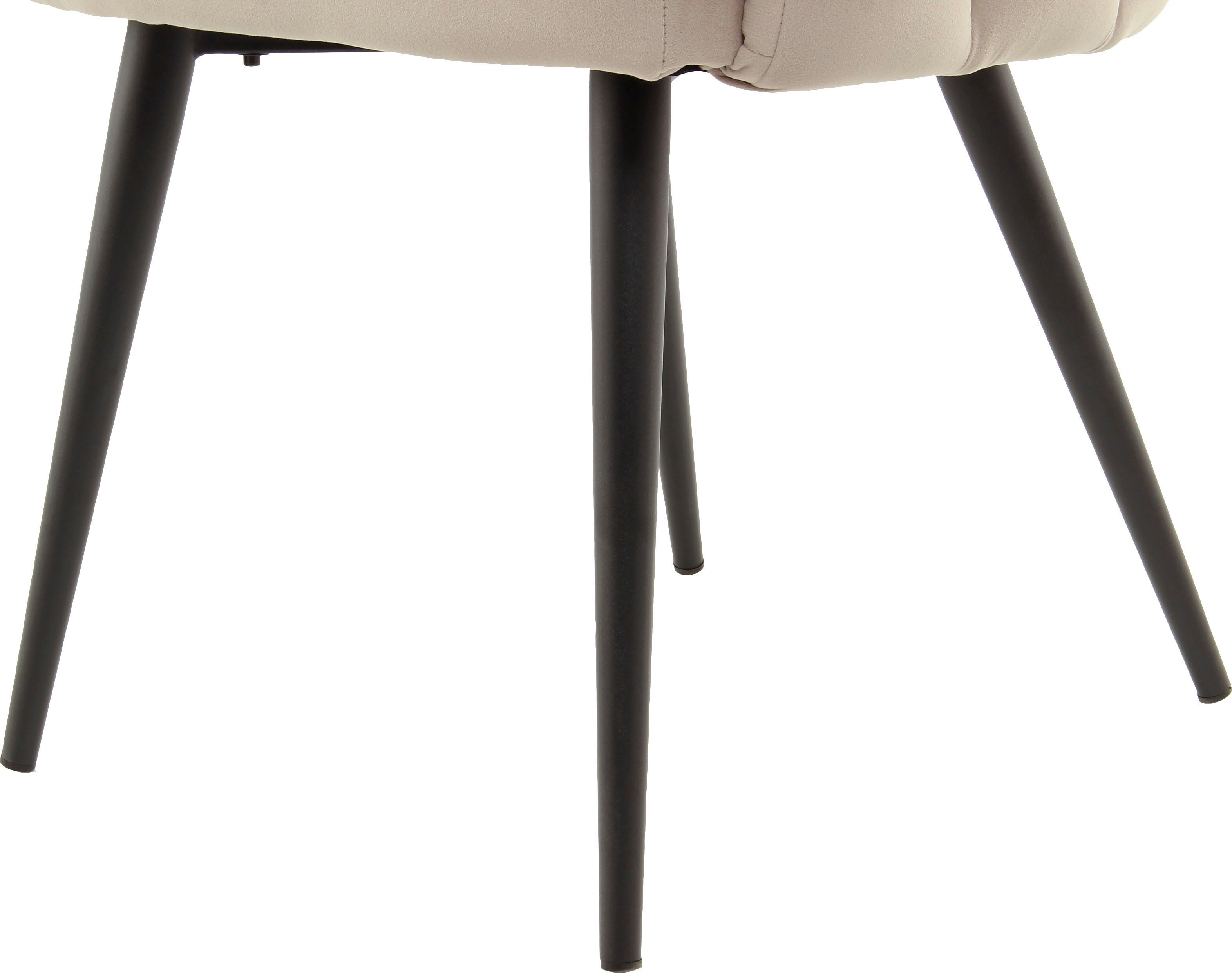 Kayoom Stoel Jeane 625, met fluweelzachte bekleding, comfortabel en gezellig fluweelzachte bekleding, modern, comfortabel en gezellig, met fluweelzachte bekleding (1 stuk)