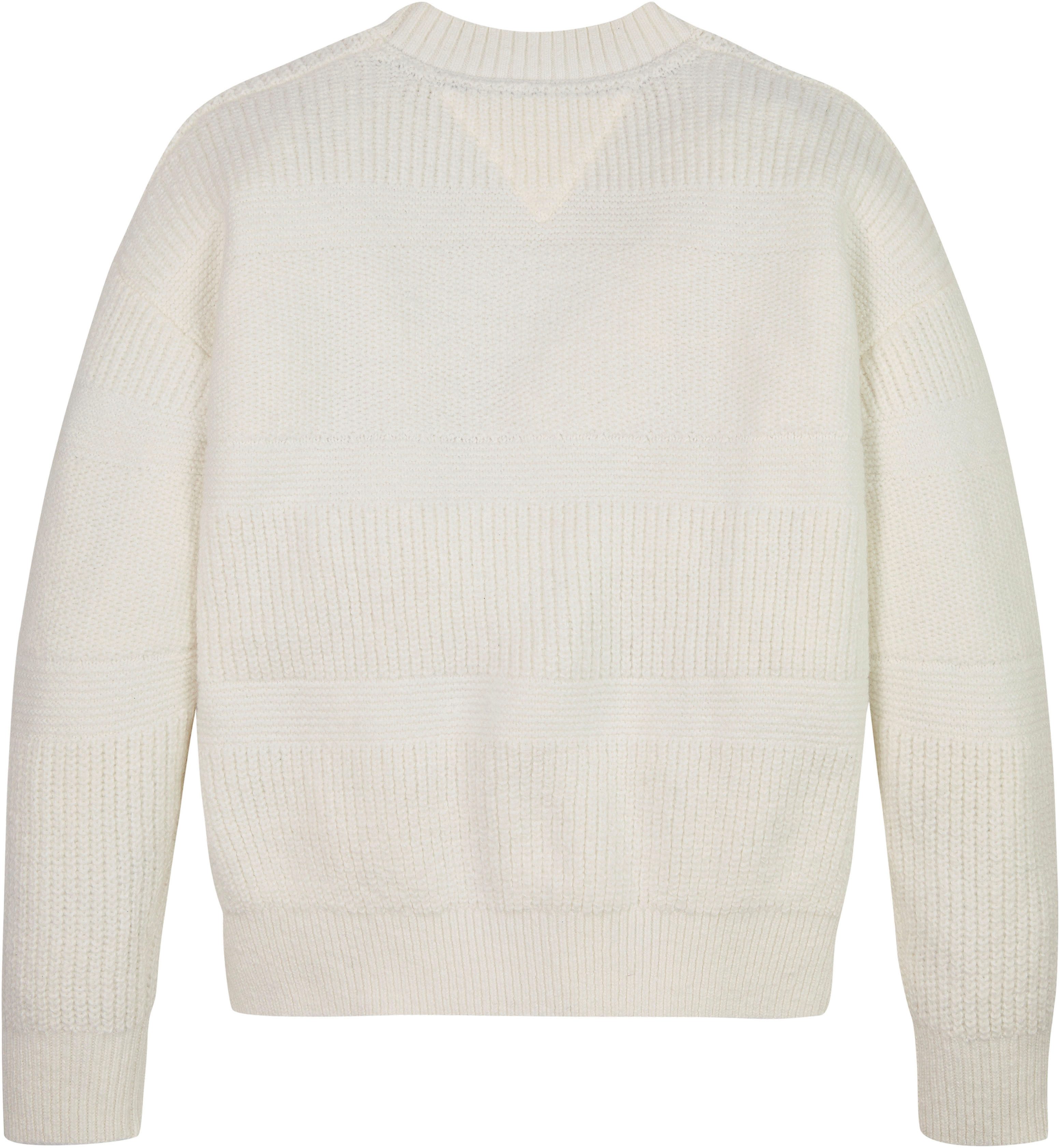 Tommy Hilfiger Vest MIX TEXTURED CARDIGAN Kinderen tot 16 jaar met logostiksel