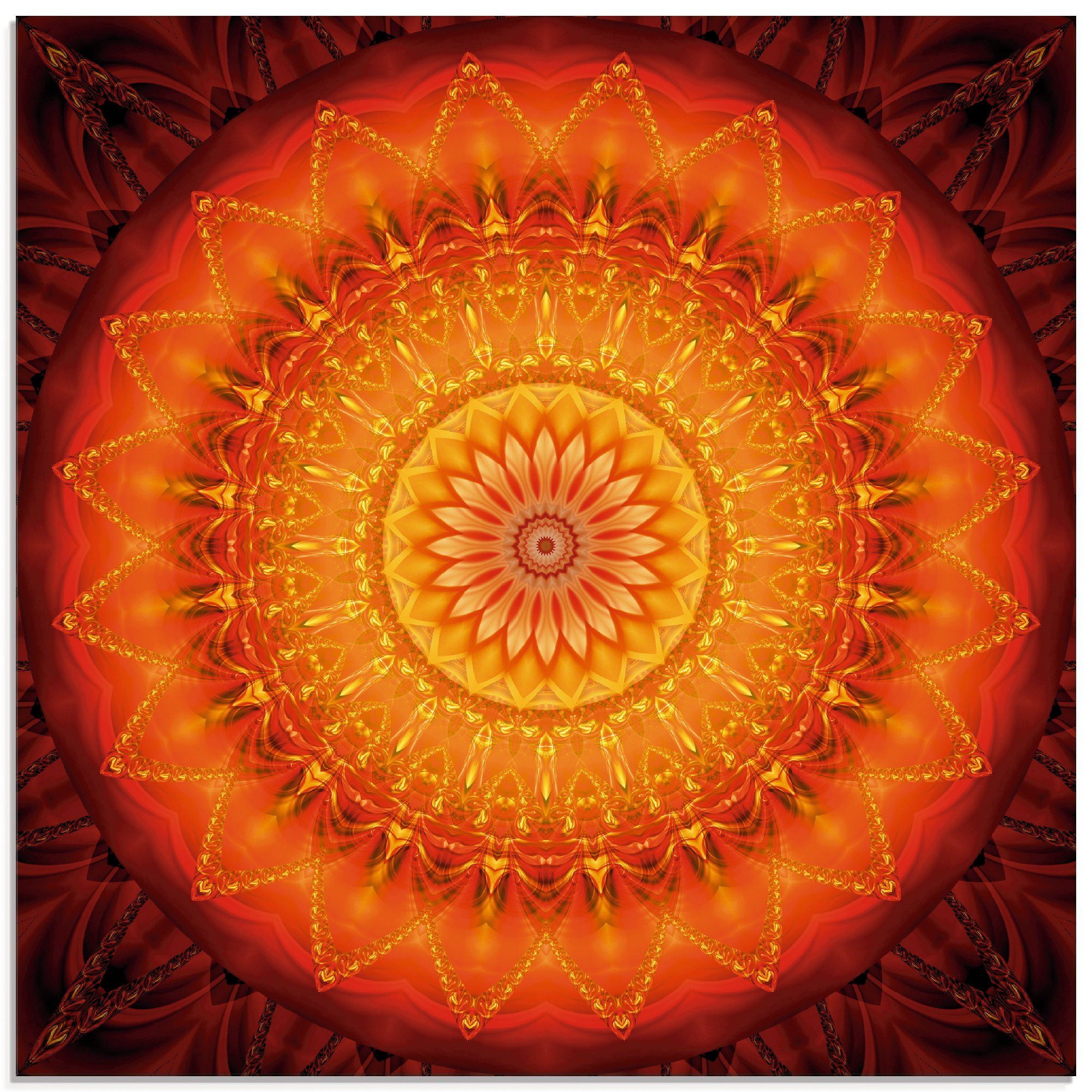 Artland Print op glas Mandala energie 1 (1 stuk)