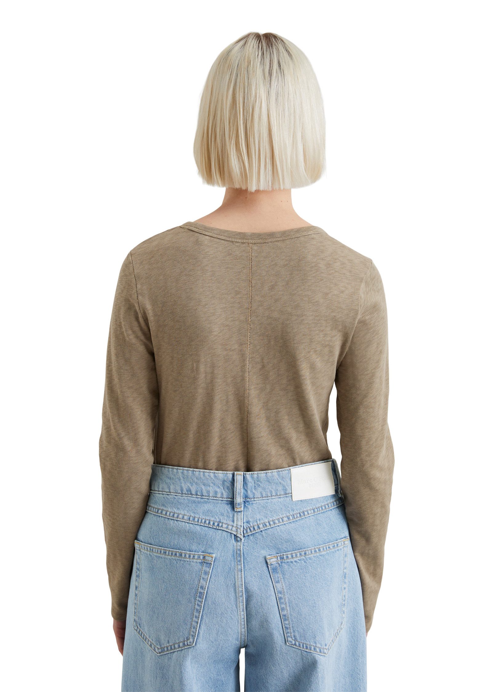 Marc O'Polo DENIM Longsleeve met kenmerkende onregelmatige oppervlakte