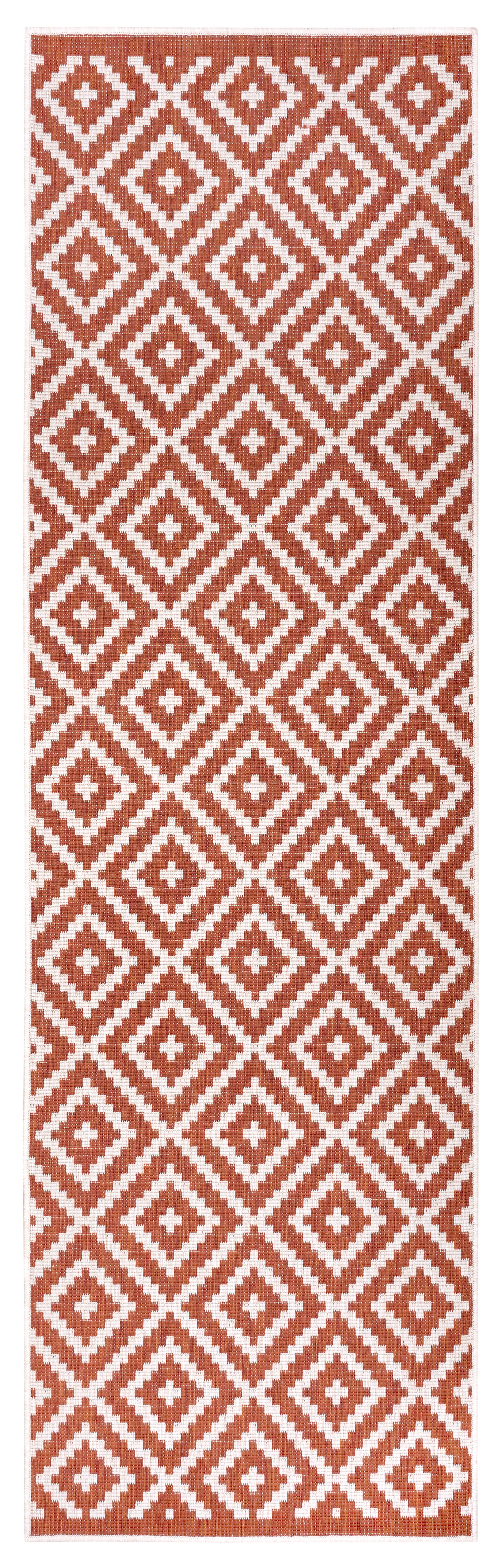 my home Loper Ronda tweezijdig te gebruiken kleed Sisal-look, platweefsel, in- en outdoor, geometrisch boho design