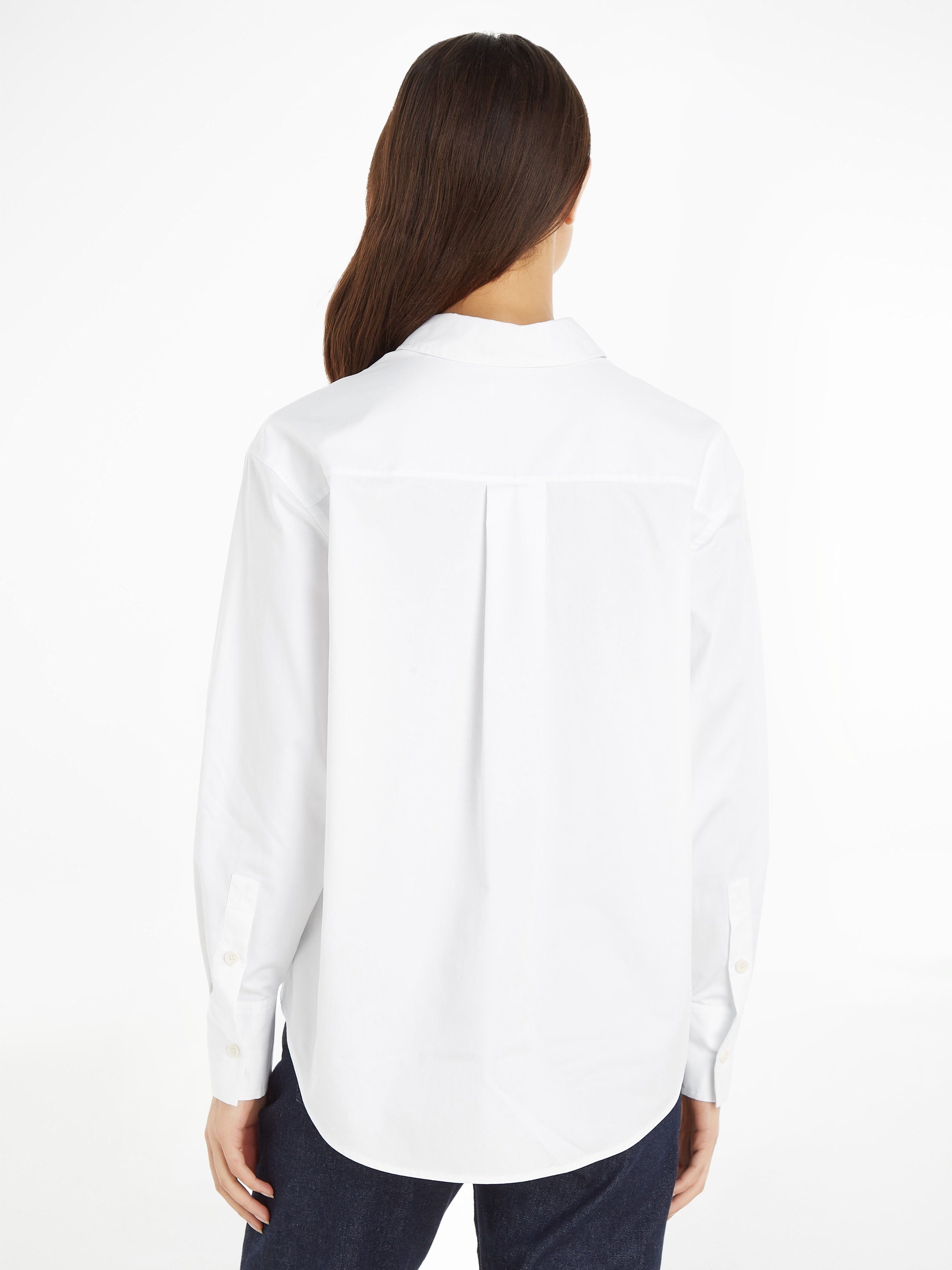 Calvin Klein Overhemdblouse RELAXED COTTON SHIRT met doorknoopsluiting