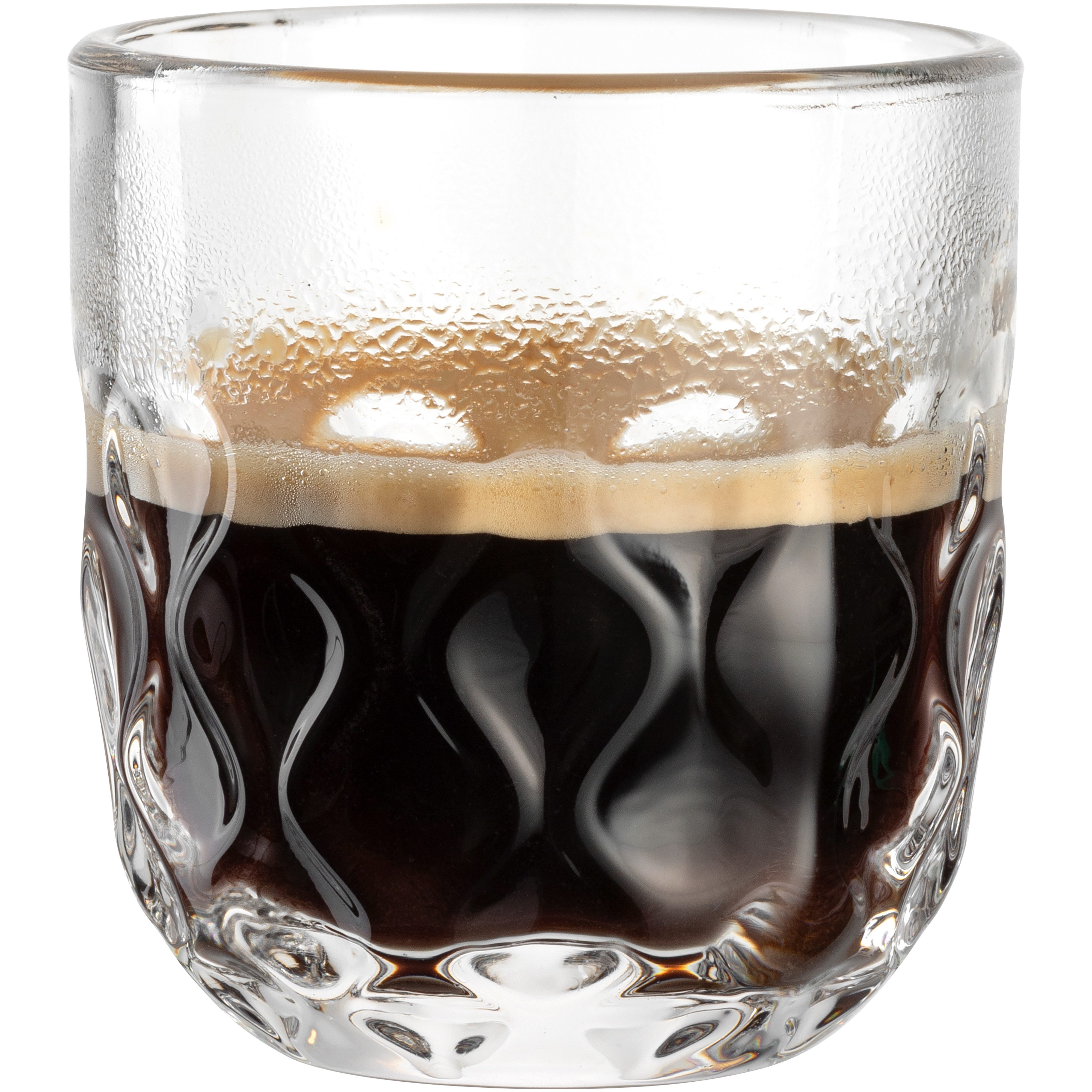 LEONARDO Espressoglas GOCCE, 90 ml, 6-stuks set 2. variant, met druppelrelief (set)