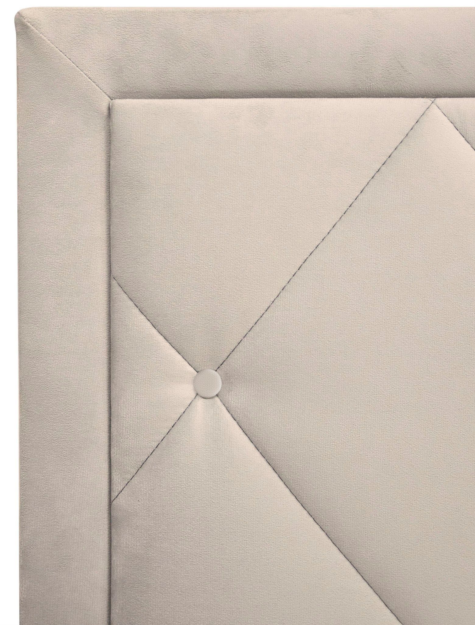 Leonique Boxspring Alfie, bestseller! Inclusief bedlade & topper Optioneel met knoopstiksels of strassstenen, H2, H3 en H4 verkrijgbaar