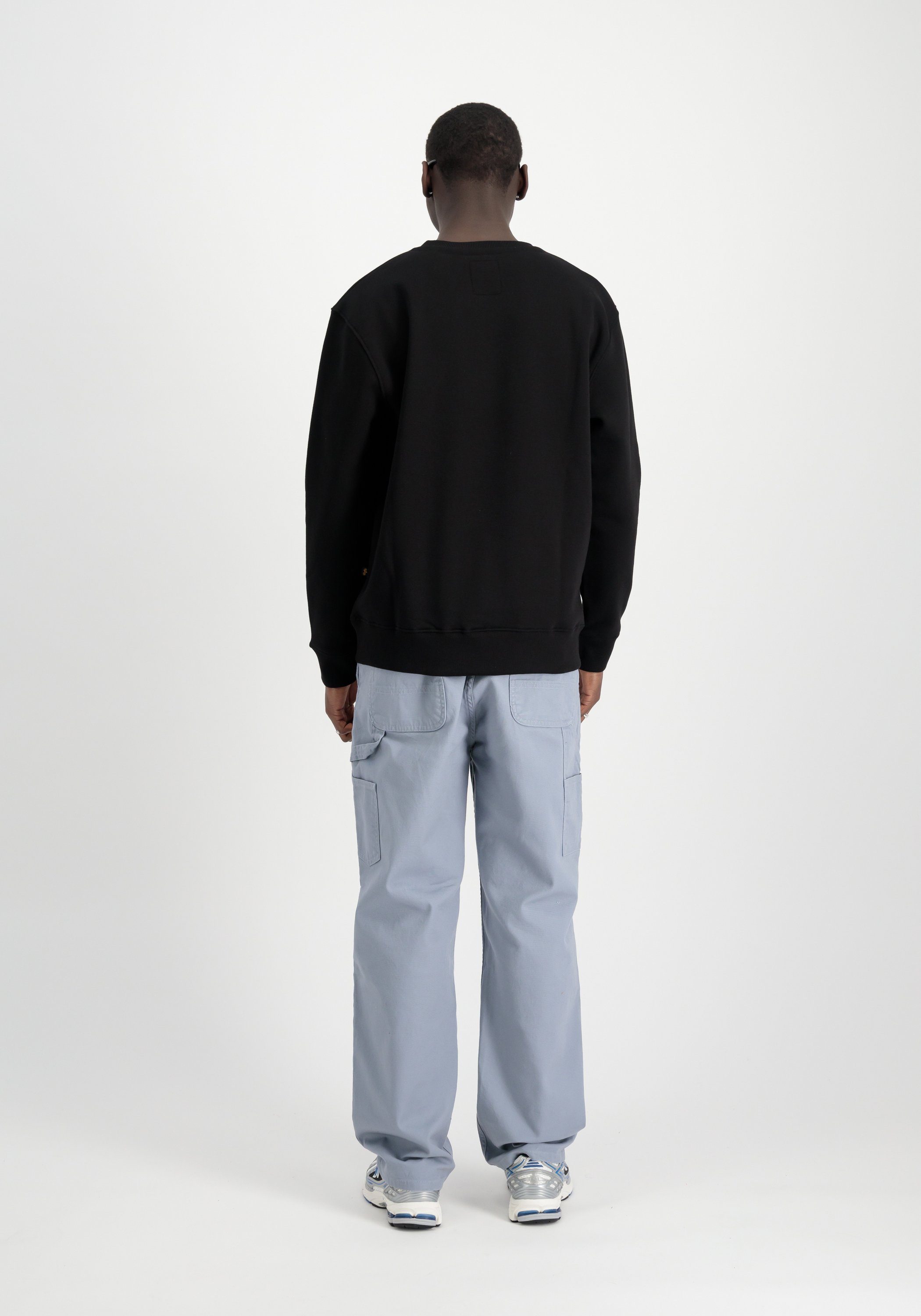 Alpha Industries Sweater Men Sweatshirts Basic Sweater Carbon