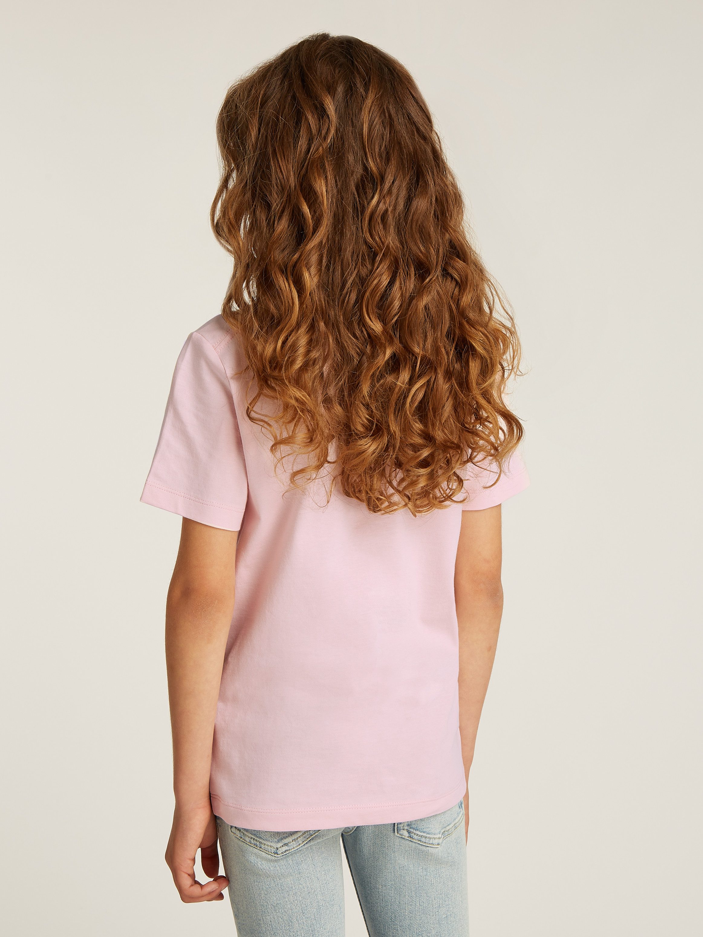 Calvin Klein Shirt met ronde hals CK MONOGRAM SS T-SHIRT voor kinderen tot 16 jaar met logo-opdruk