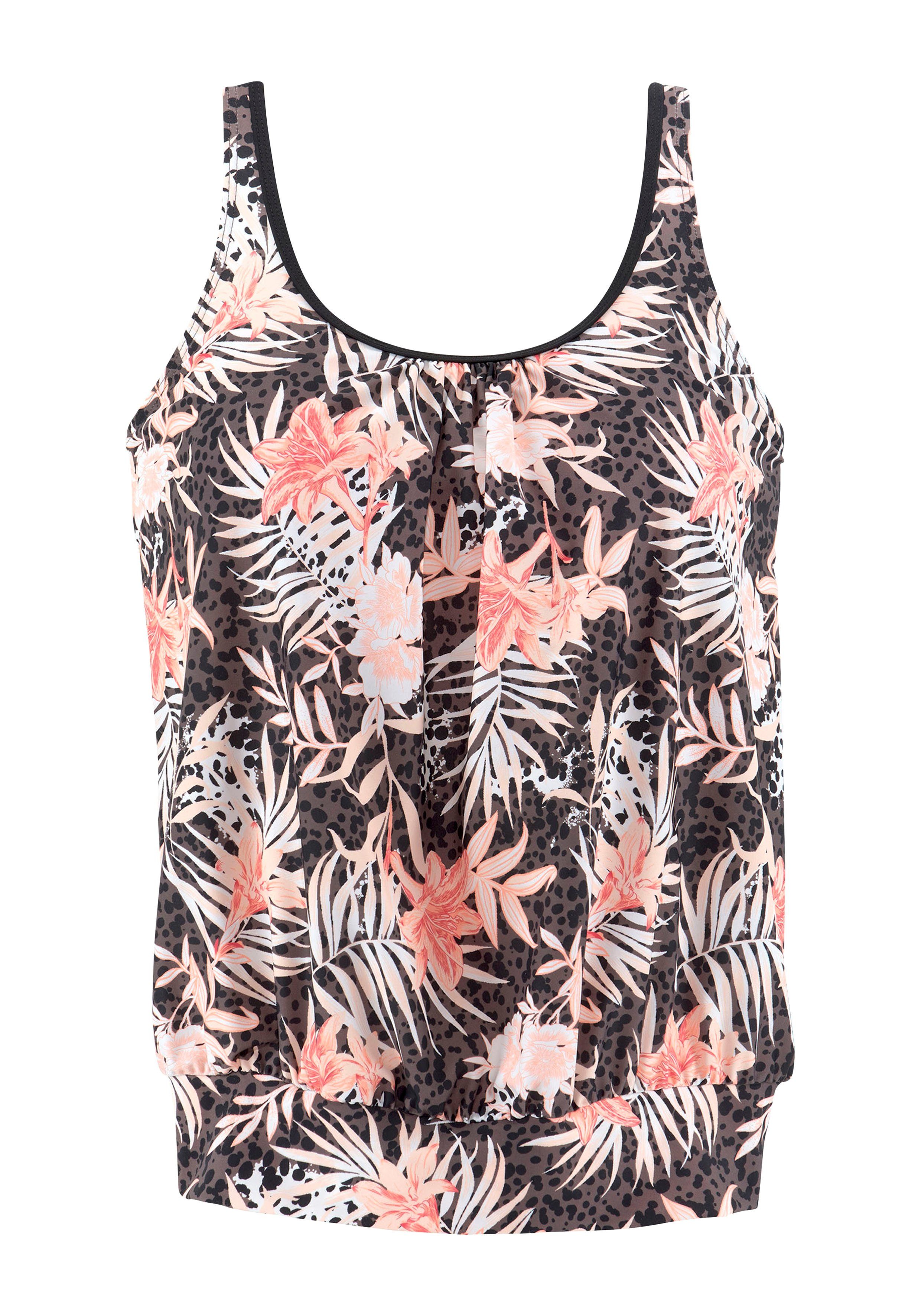 Buffalo Oversized tankinitop BRANDA met een bloemmotief