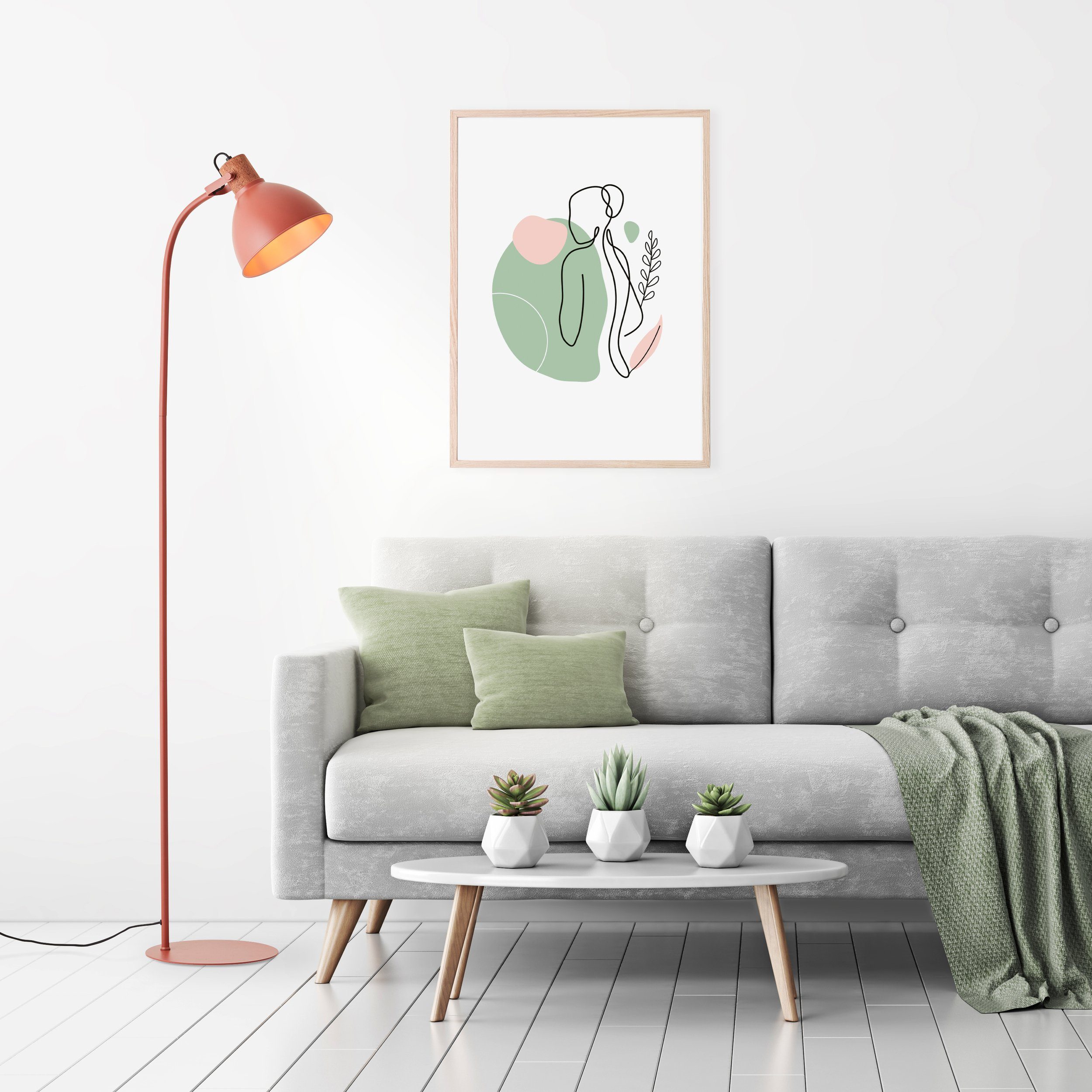Brilliant Leuchten Staande lamp Erena Hoogte 150 cm, E27, metaal/hout