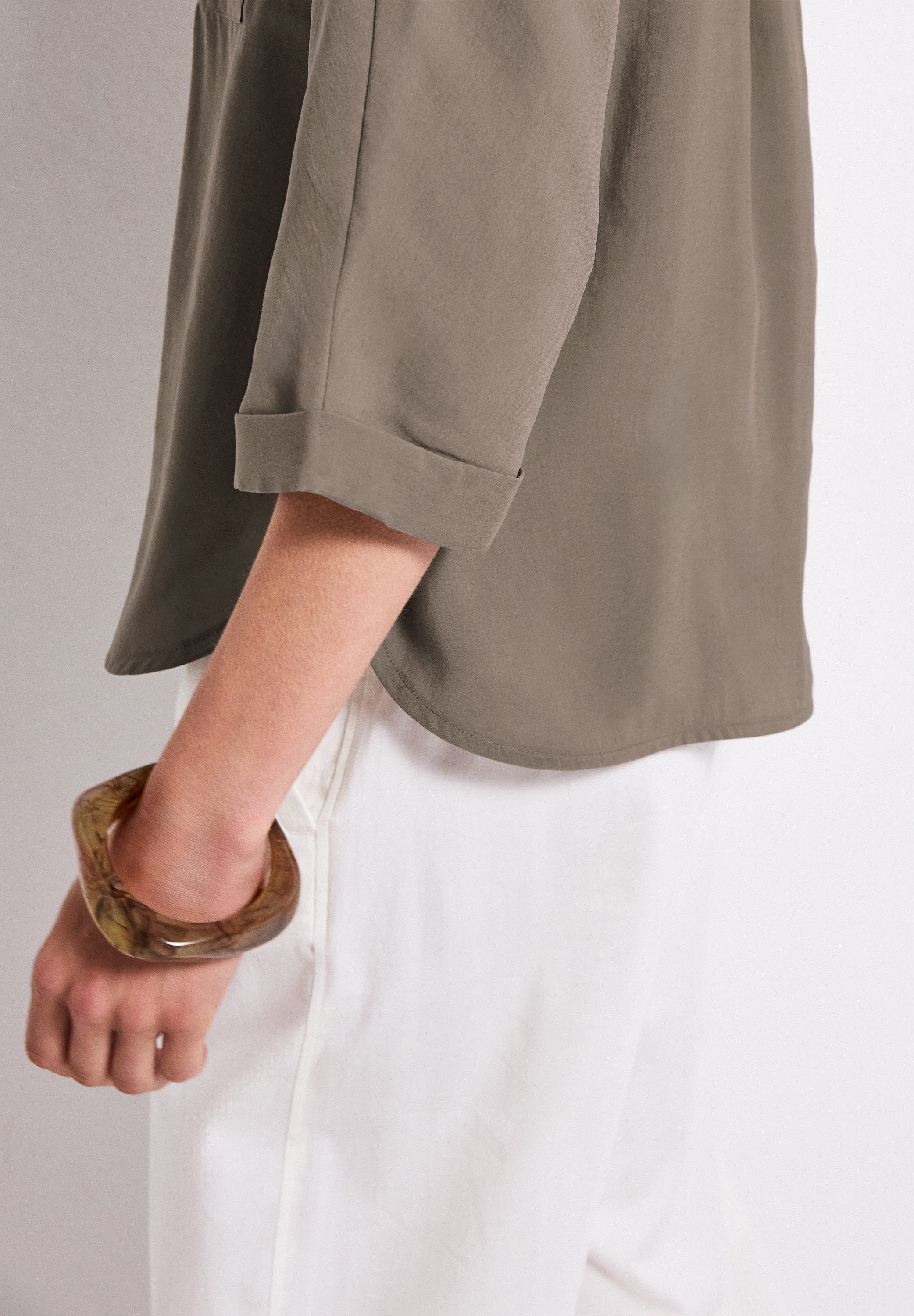STREET ONE Overhemdblouse met borstzak