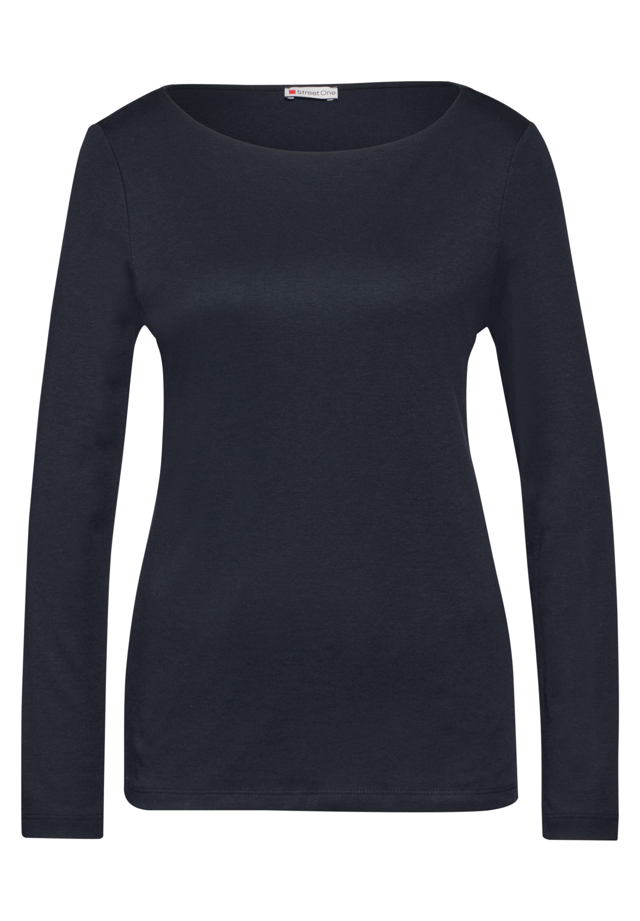 STREET ONE Shirt met lange mouwen Style Lanea met boothals