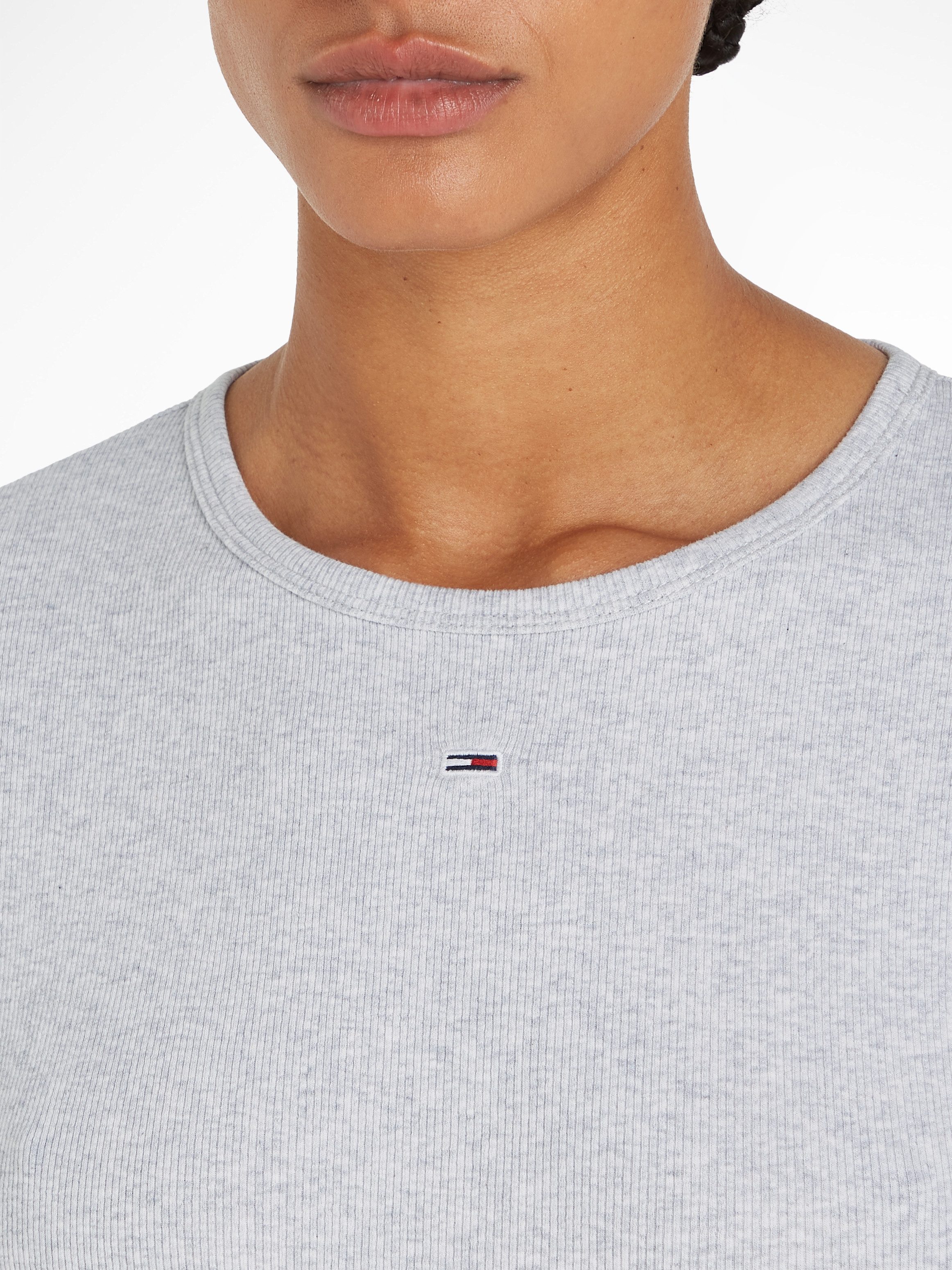 TOMMY JEANS T-shirt TJW SLIM ESSENTIAL RIB SS