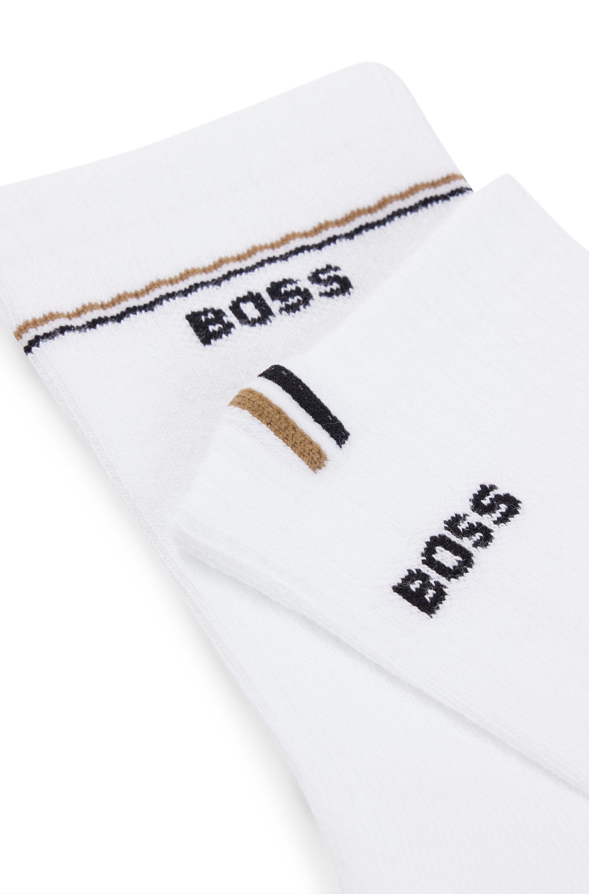 BOSS Sokken 2P QS Iconic CC W met boss logo-opdruk (set, 2 paar, 2 stuks)