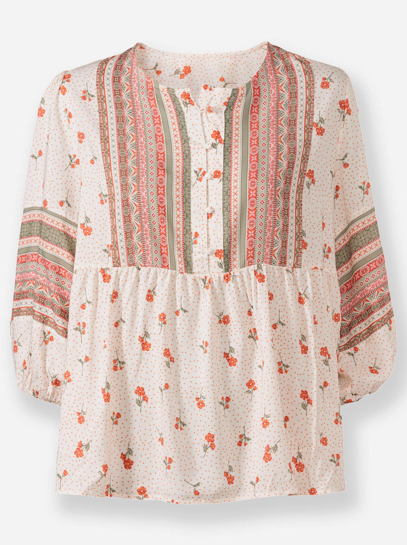 Classic Inspirationen Gedessineerde blouse