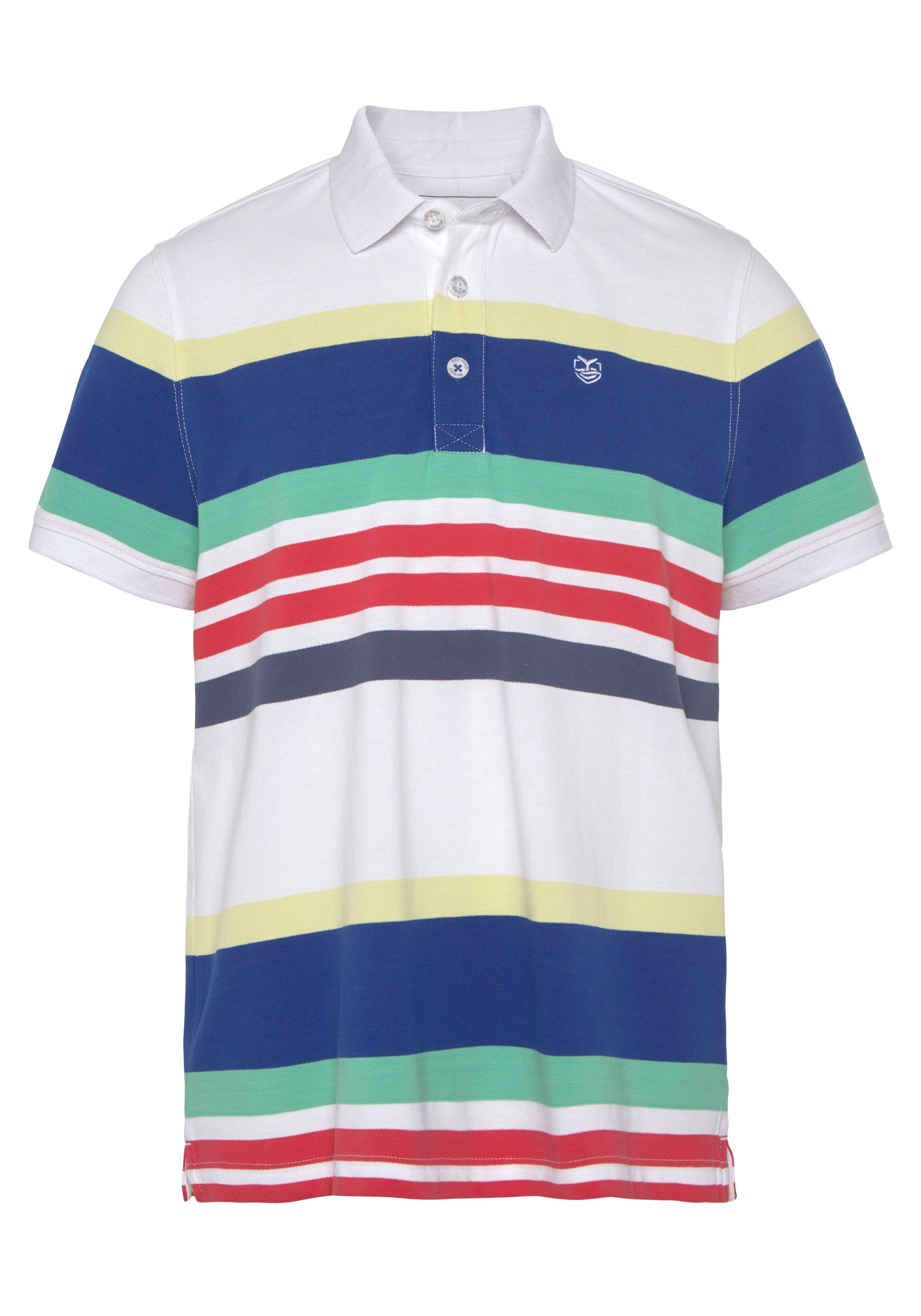 DELMAO Poloshirt Korte mouwen, met polokraag, van piqué-stof, van 100% katoen