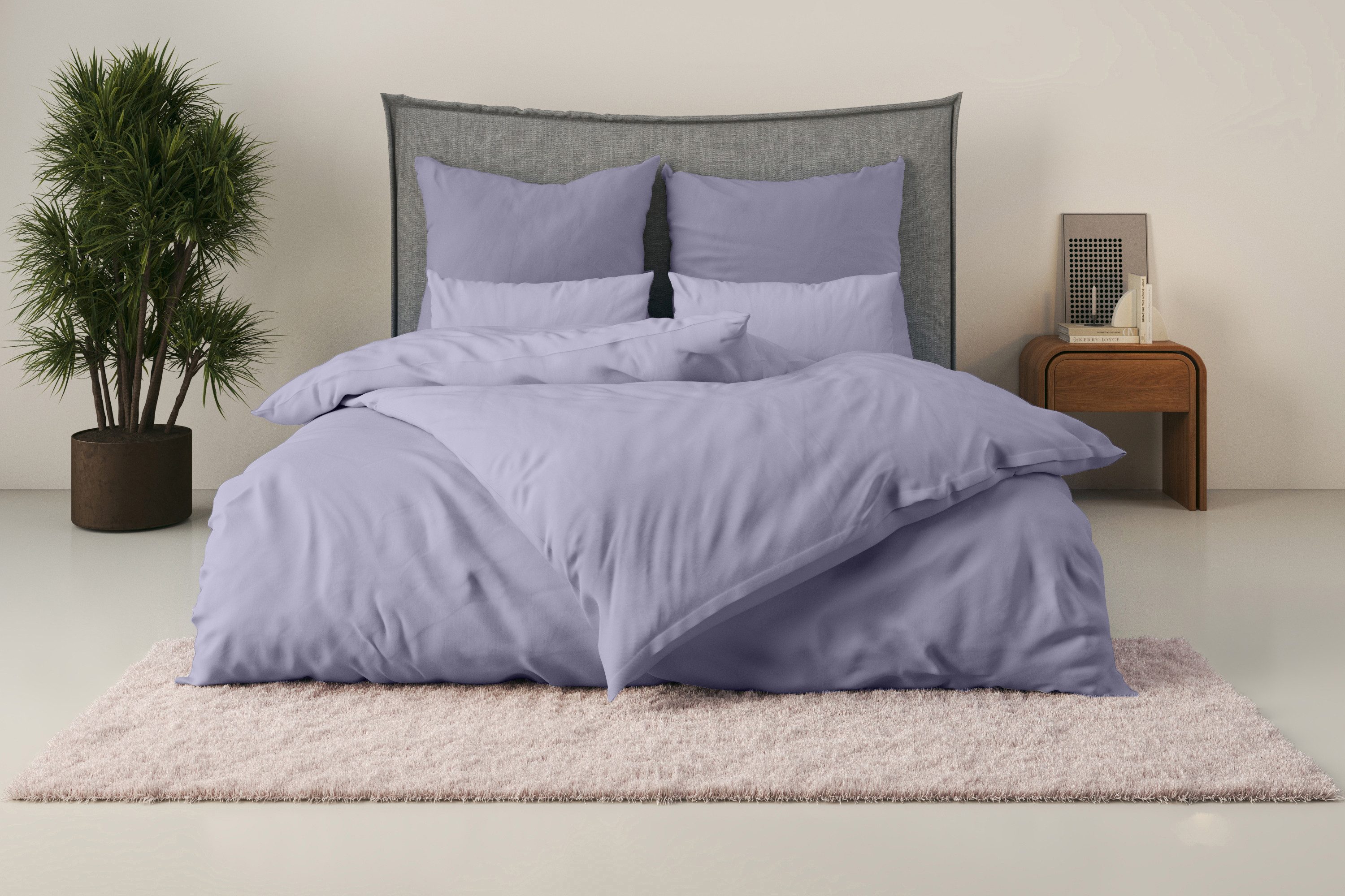 Guido Maria Kretschmer Home&Living Beddengoed Mila in 135x200, 155x220 of 200x200 cm Mako-satin, beddengoed van katoen, effen beddengoed