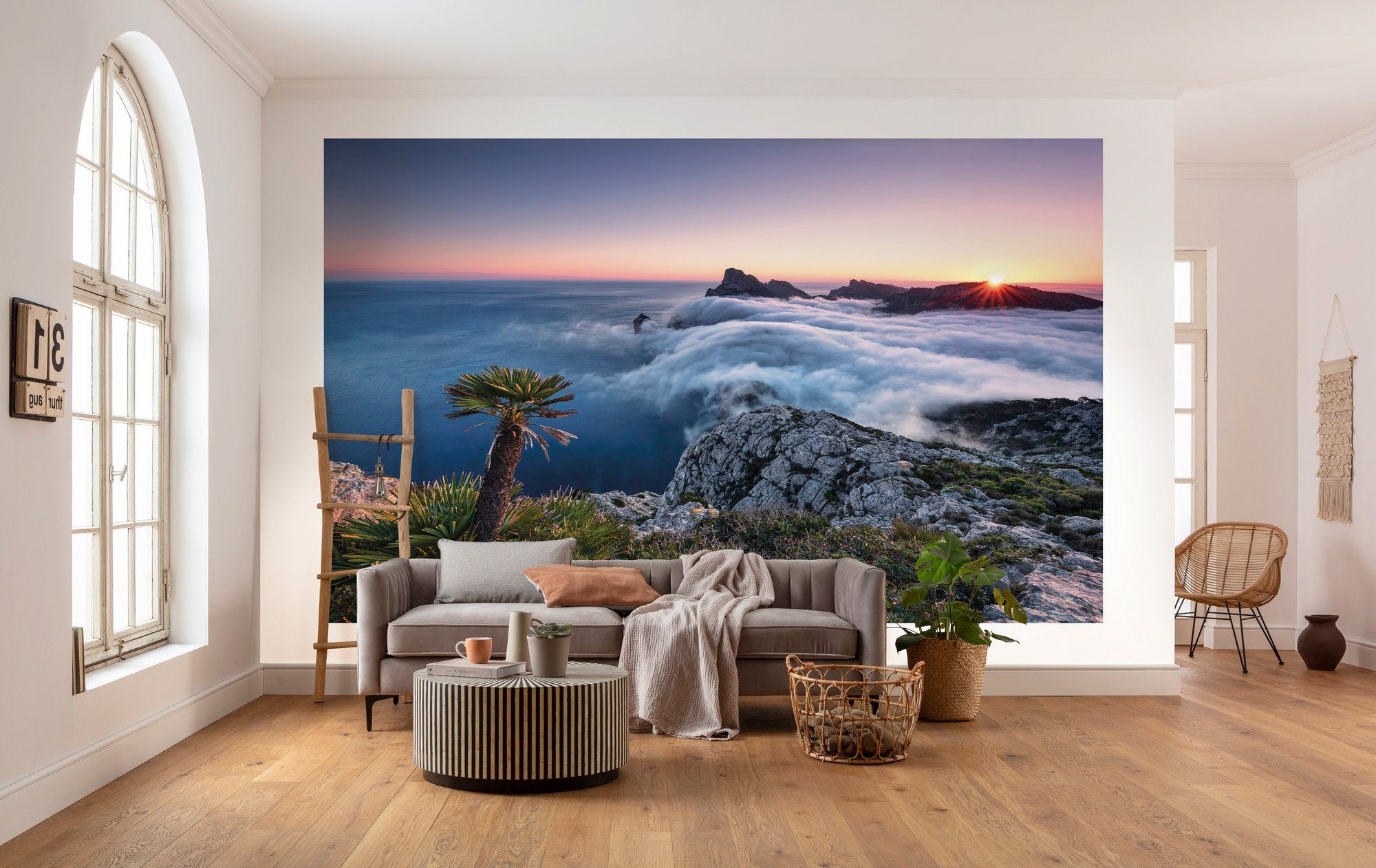 Komar Vliesbehang Digitale print vlies - Island Paradise - Afmeting 450 x 280 cm (9 stuks)