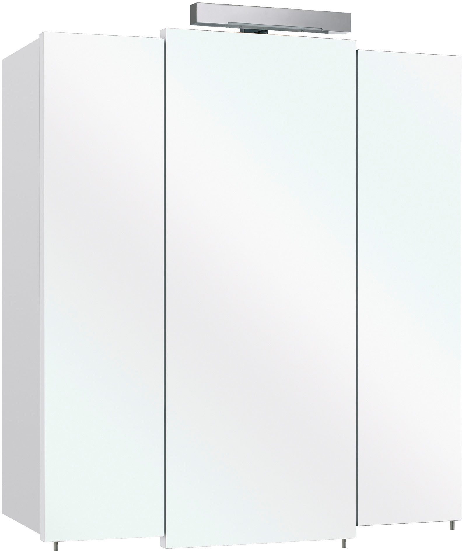 Saphir Badmeubelset Quickset 312 5-delig, wastafelonderkast en led-spiegelkast incl. deurdemper, badkamer set zonder wastafel, badkamer kast (set, 5 stuks)