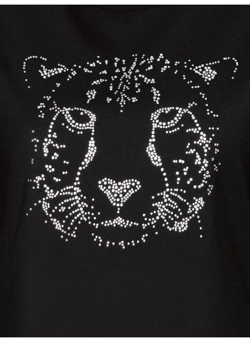 Trigema T-shirt TRIGEMA T-shirt met glinsterende leopardprint (1-delig)