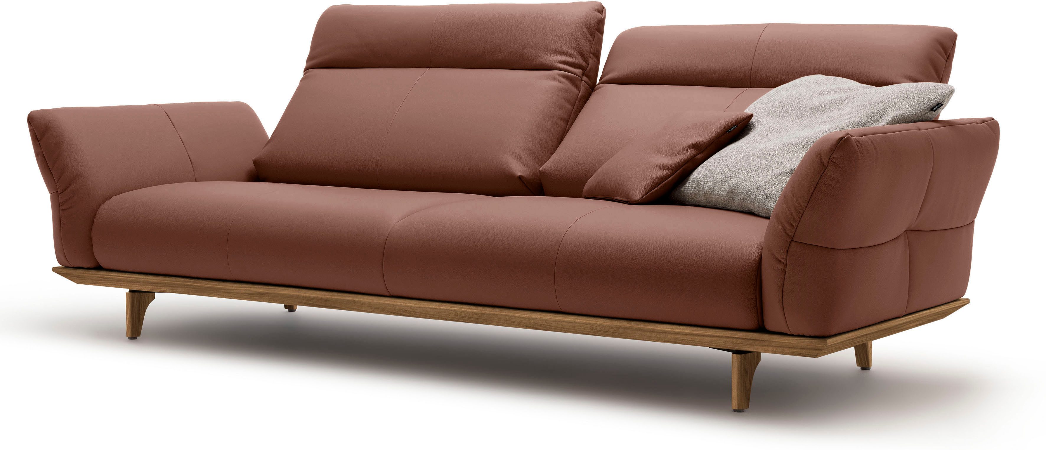 Creation BY ROLF BENZ 3,5-zitsbank CR.460 Onderstel en poten in walnotenhout, breedte 228 cm
