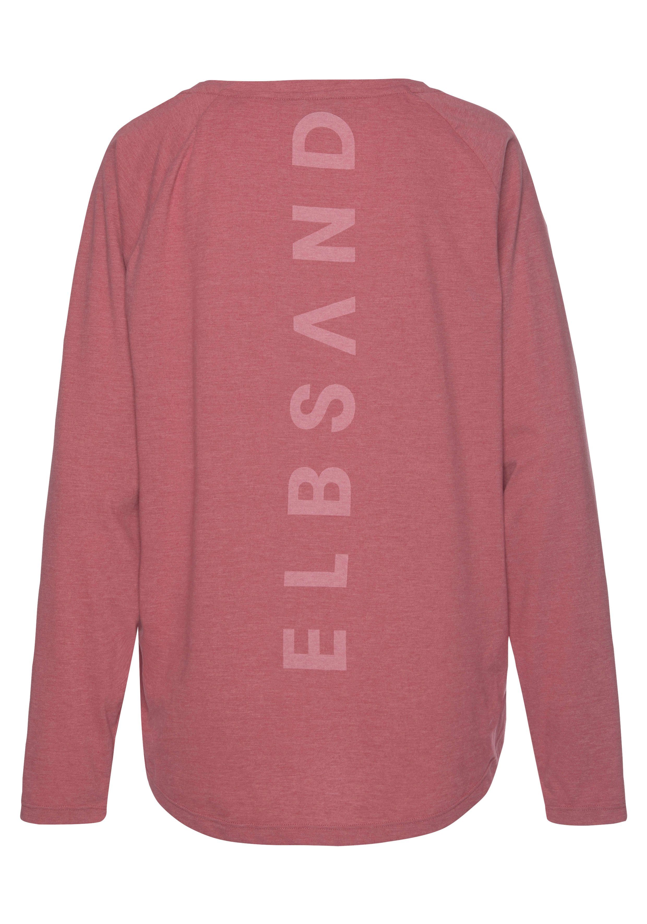 Elbsand Longsleeve Tira met logoprint op de rug, shirt met lange mouwen, sportief-casual
