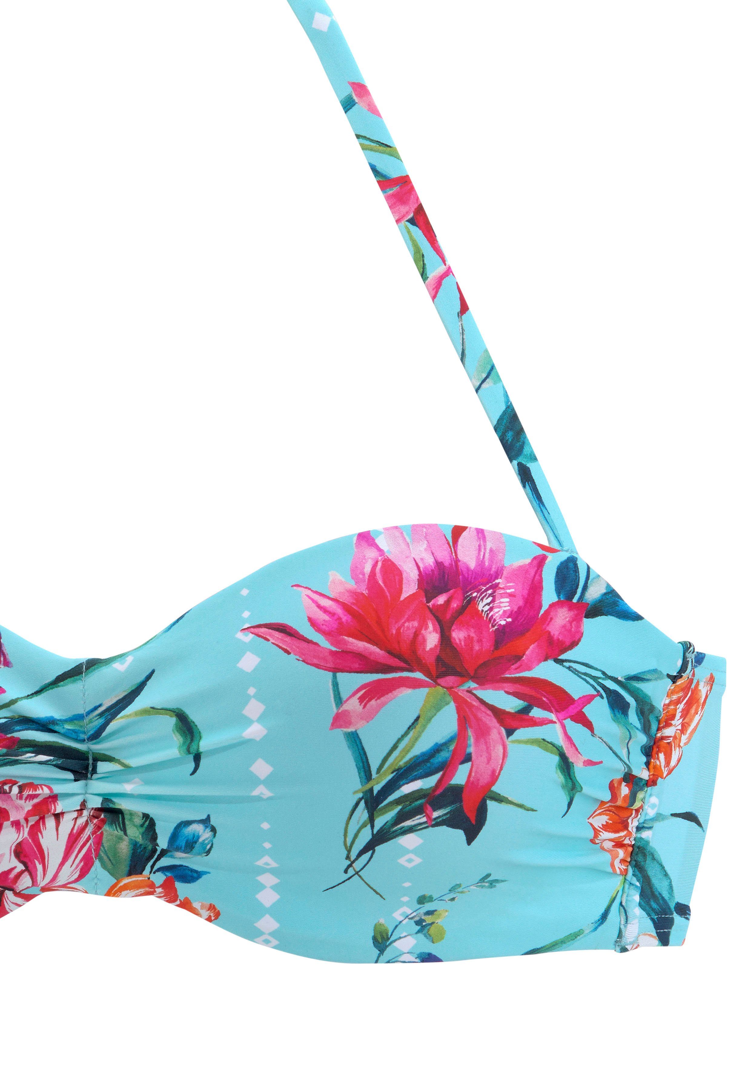 Sunseeker Beugelbikinitop in bandeaumodel Modern met bloemenprint