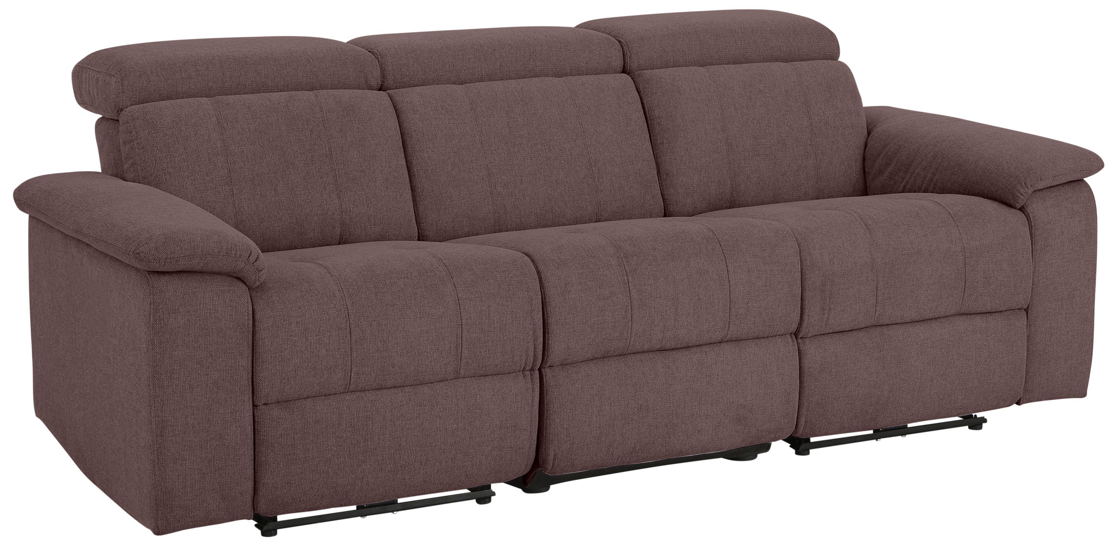 Home affaire 3-zitsbank Binado met handmatige of elektrische relaxfunctie met usb-aansluiting