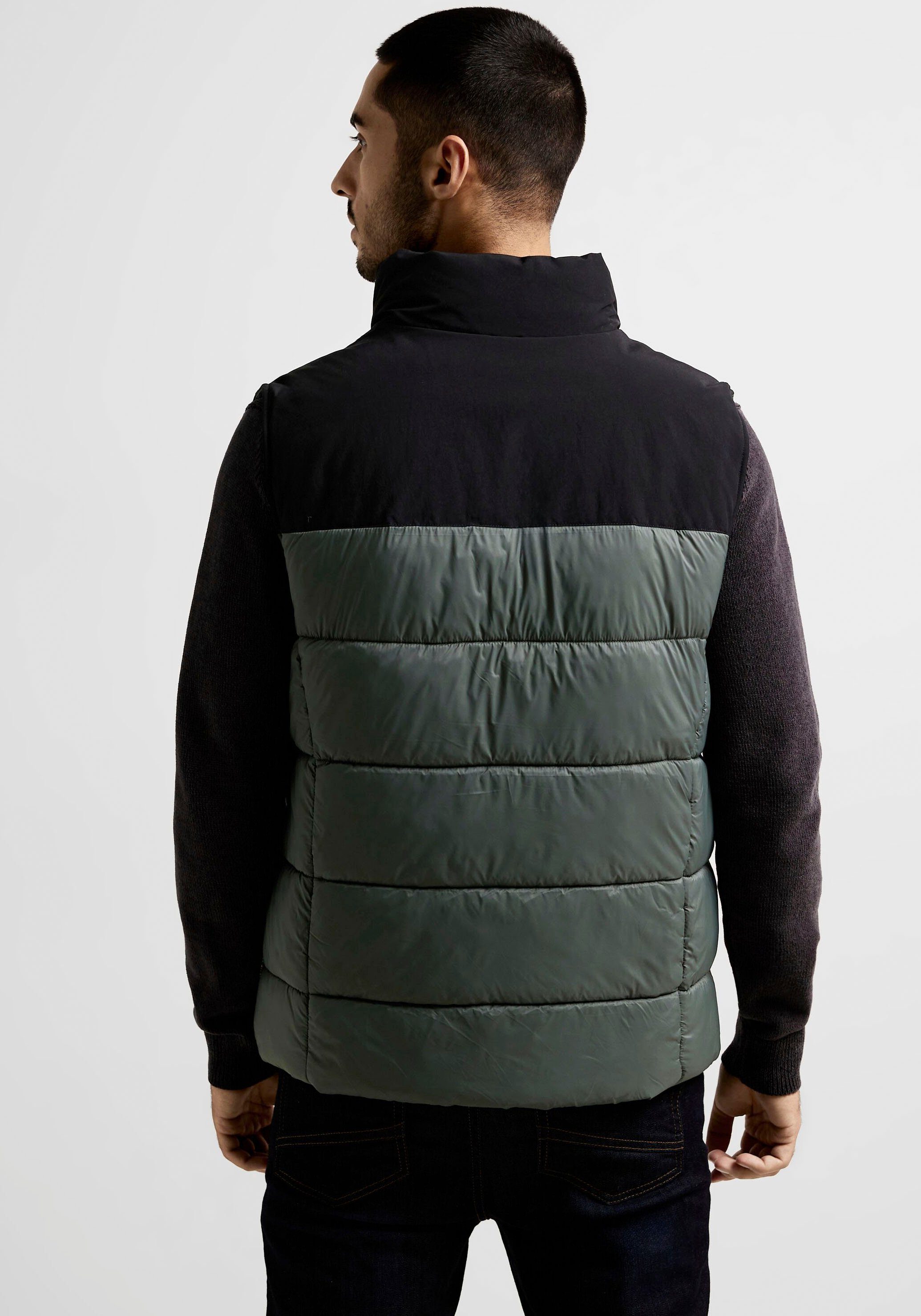 STREET ONE MEN Bodywarmer in tweekleurige look