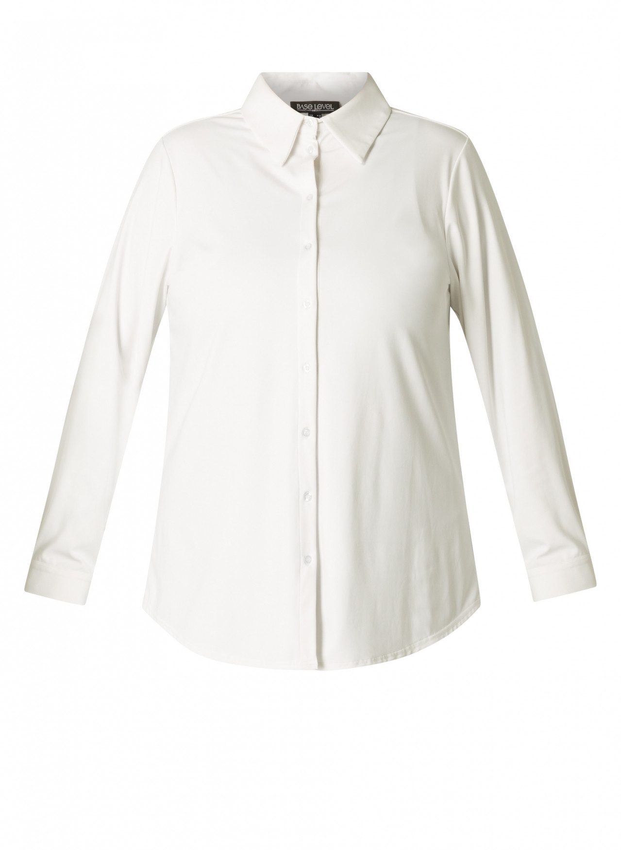 Base Level Curvy Blouse met lange mouwen Lara met stretch