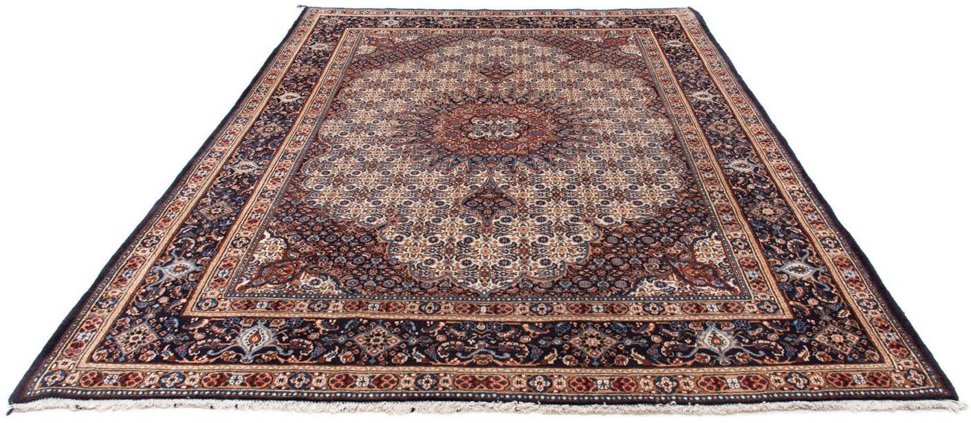 morgenland Wollen kleed Moud medaillon blu scuro 298 x 206 cm Uniek exemplaar met certificaat