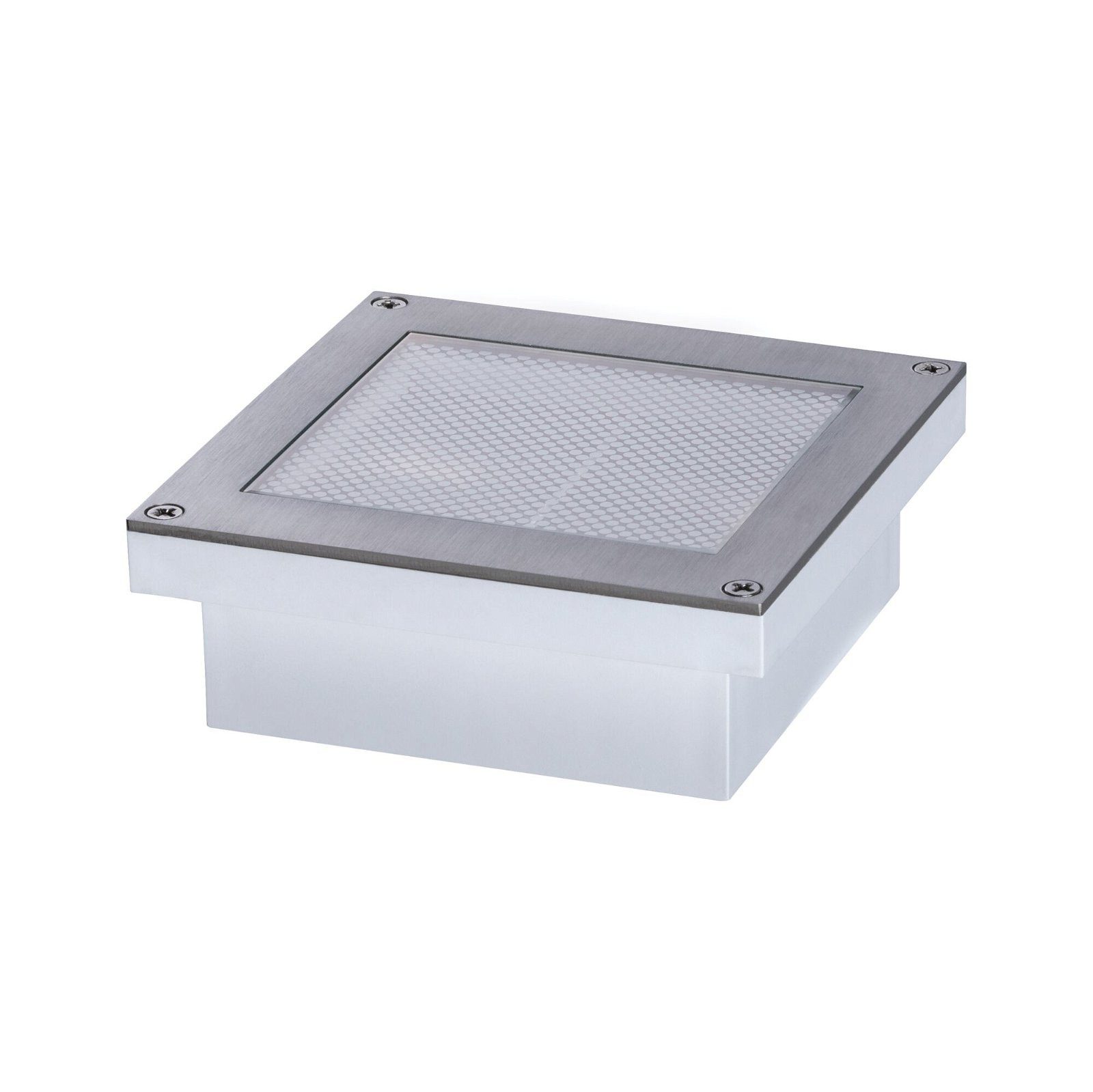 Paulmann Ledinbouwlamp Brick IP67 vierkant 100x100mm 1W 18lm 230V roestvrij staal (1 stuk)